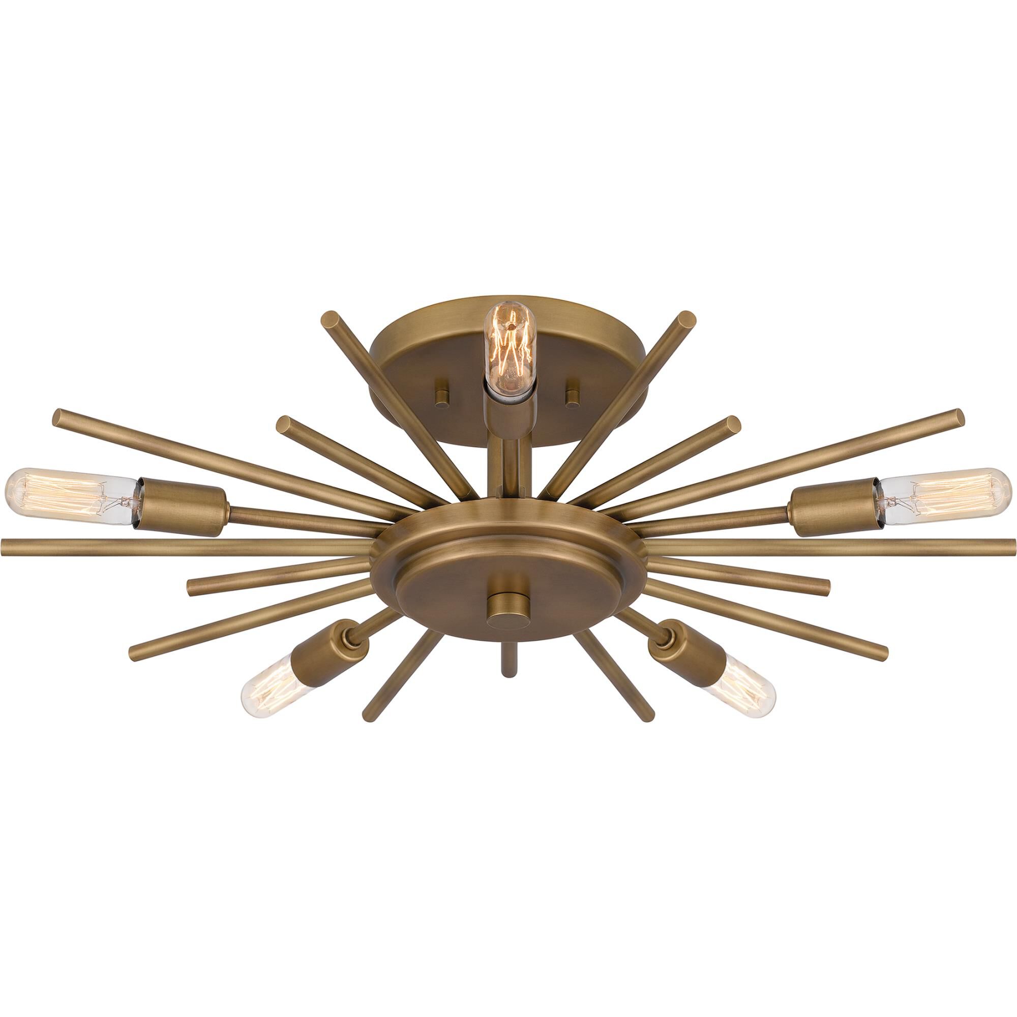 Mesquite 22 Inch 5 Light Semi Flush Mount by Quoizel