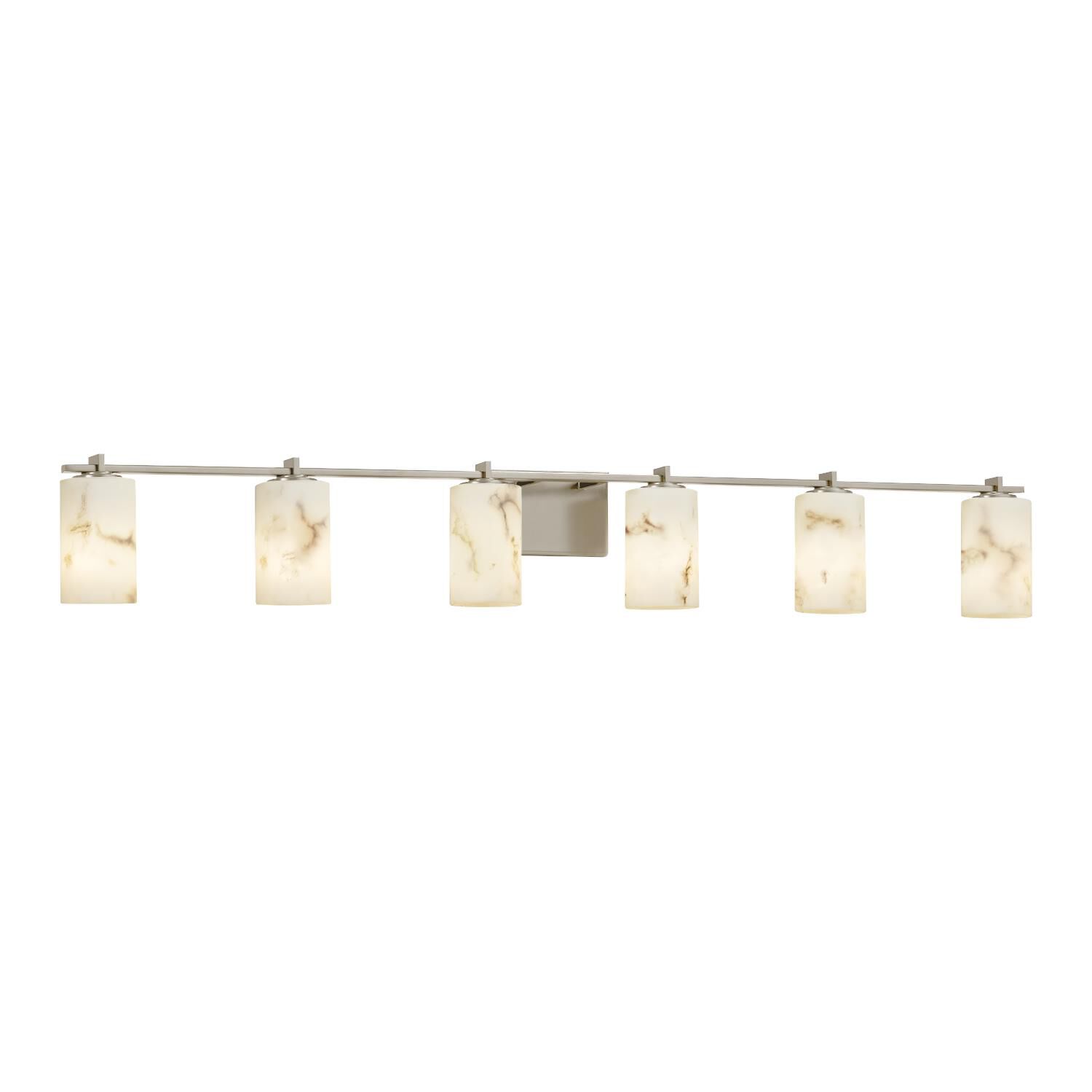 LumenAria 55 Inch 6 Light Bath Vanity Light by Justice Design Group