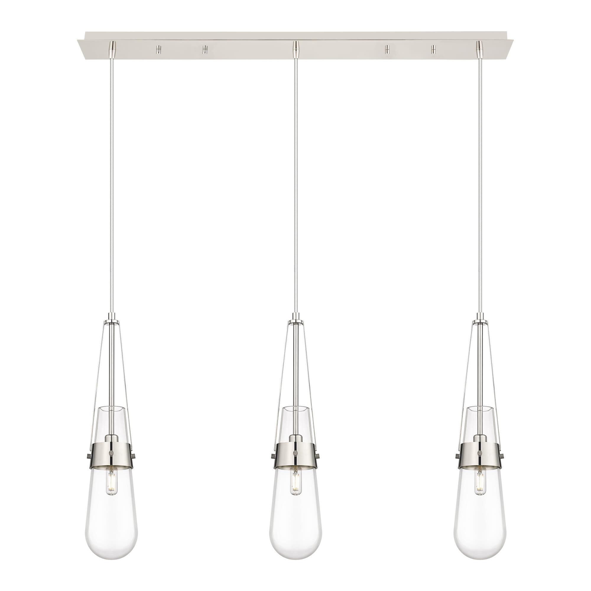 Bruno Marashlian Milan 36 Inch 3 Light Linear Suspension Light by Innovations Lighting