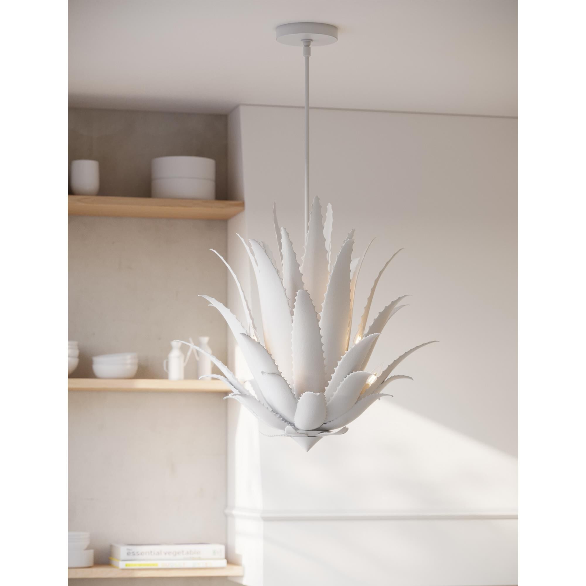 Agave 27 Inch Chandelier by Currey and Company