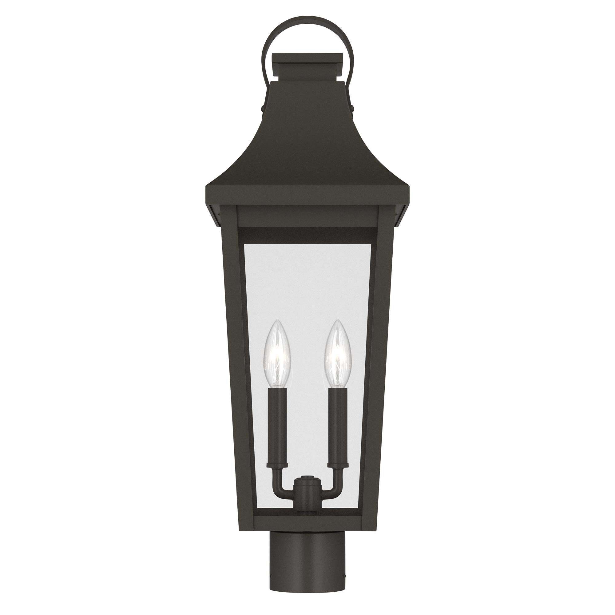 Shown in Olde Bronze finish and Clear glass