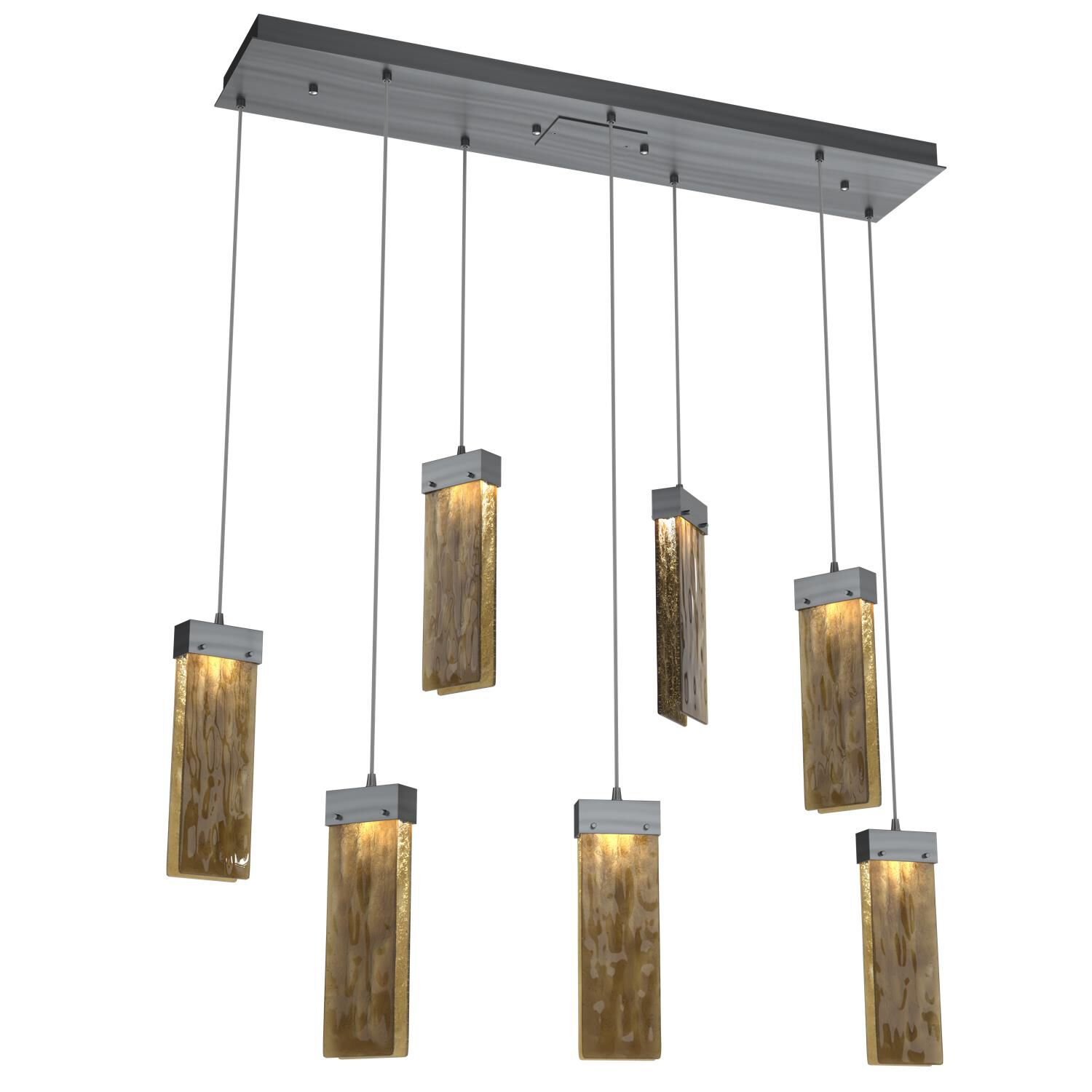 Parallel 44 Inch 7 Light LED Linear Suspension Light by Hammerton Studio