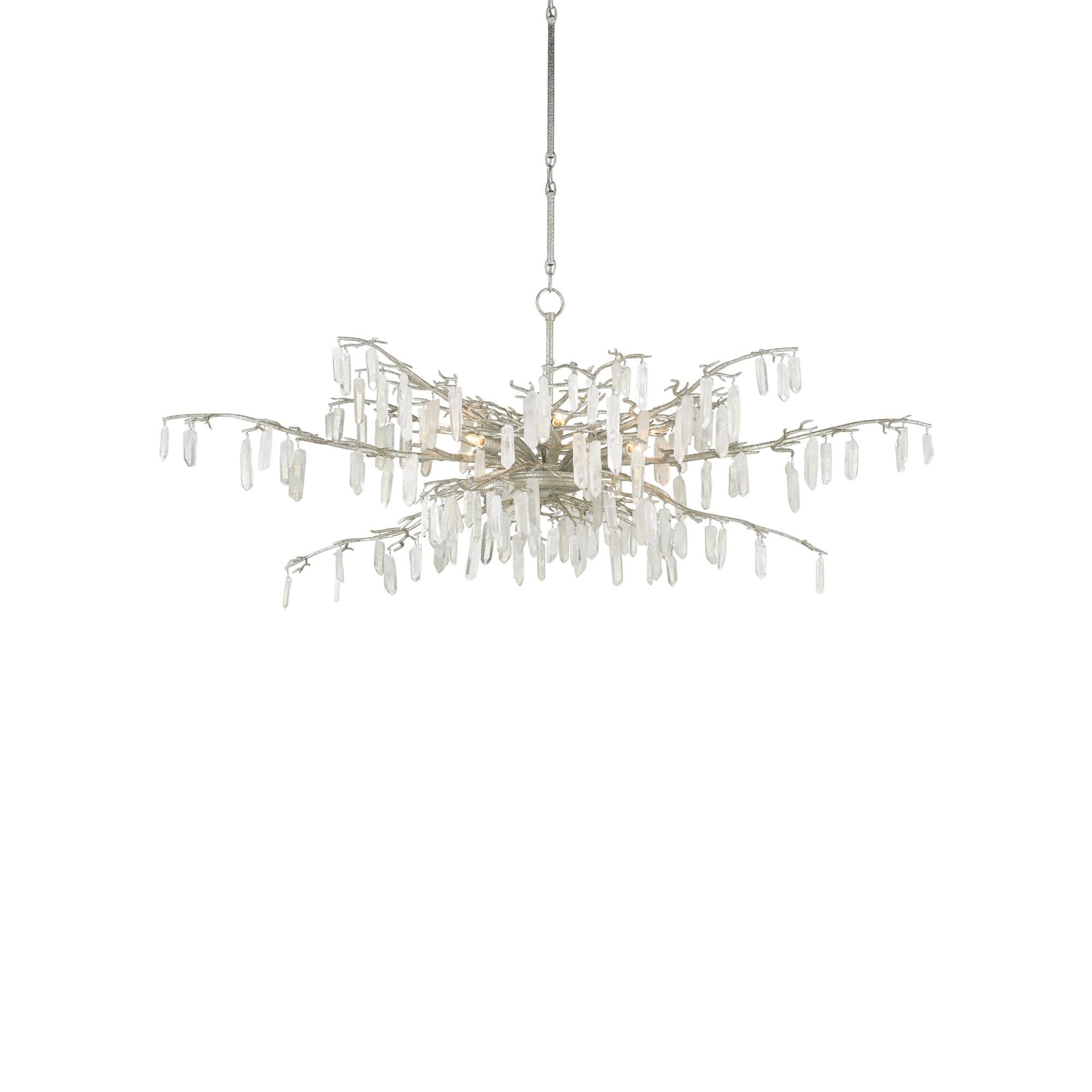 Aviva Stanoff Forest Dawn 8 Light Chandelier by Currey and Company
