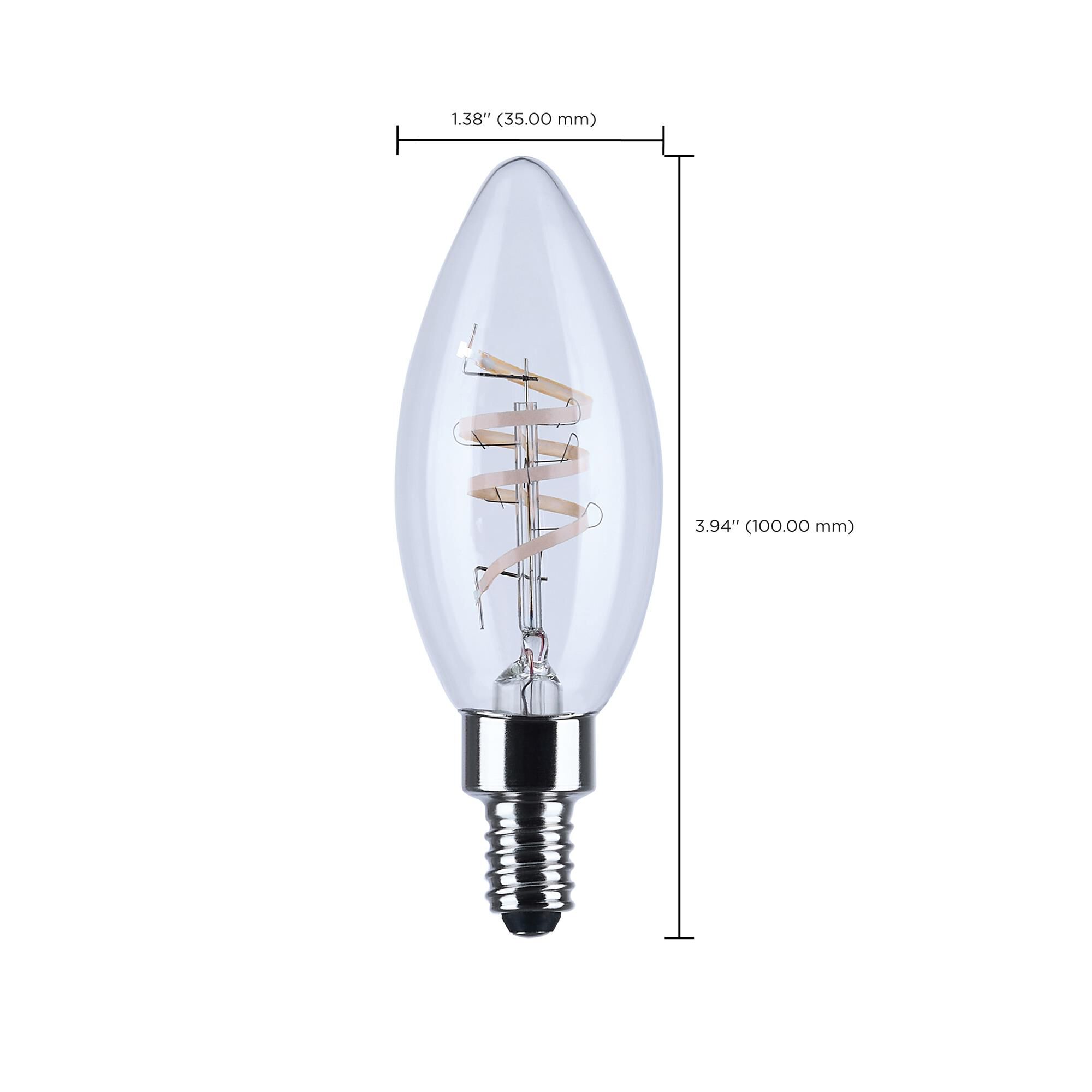 Dimmable 4 Watt 2700K B11 LED Light Bulb by Satco