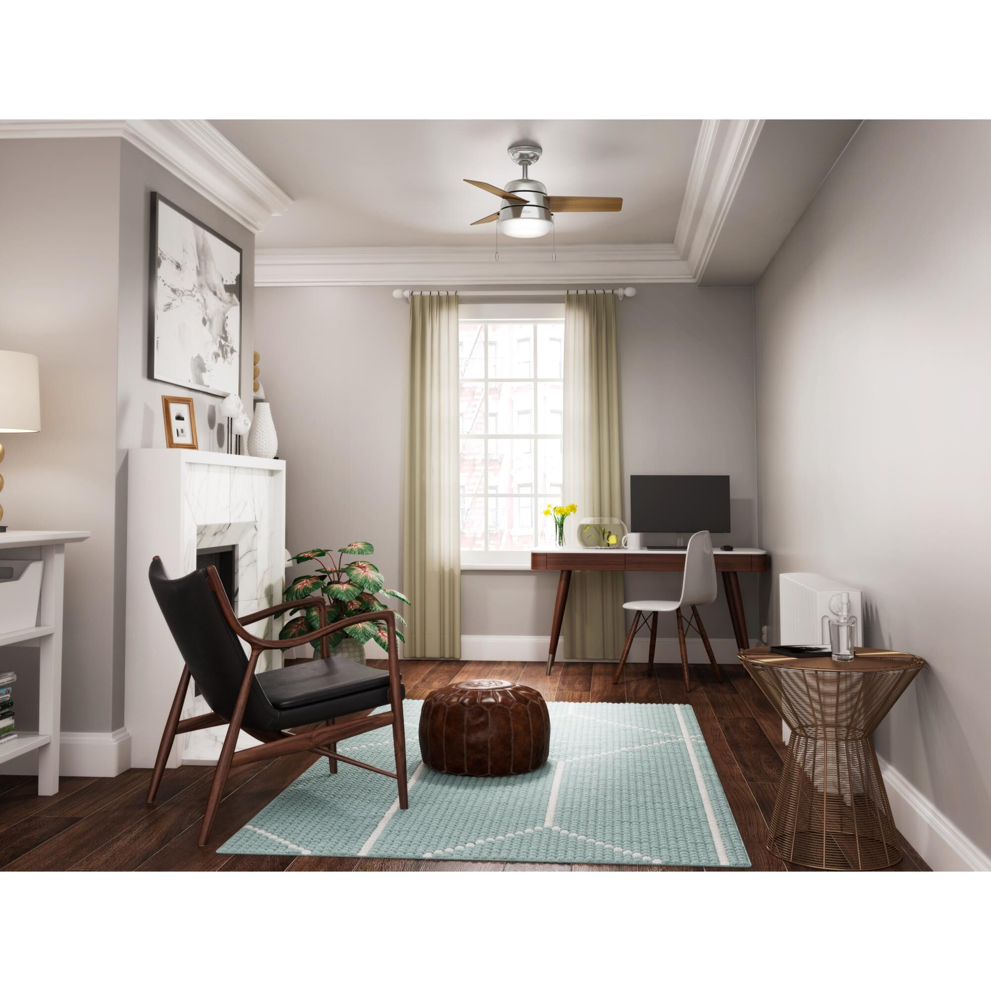 Shown in Brushed Nickel finish and Painted Cased White glass