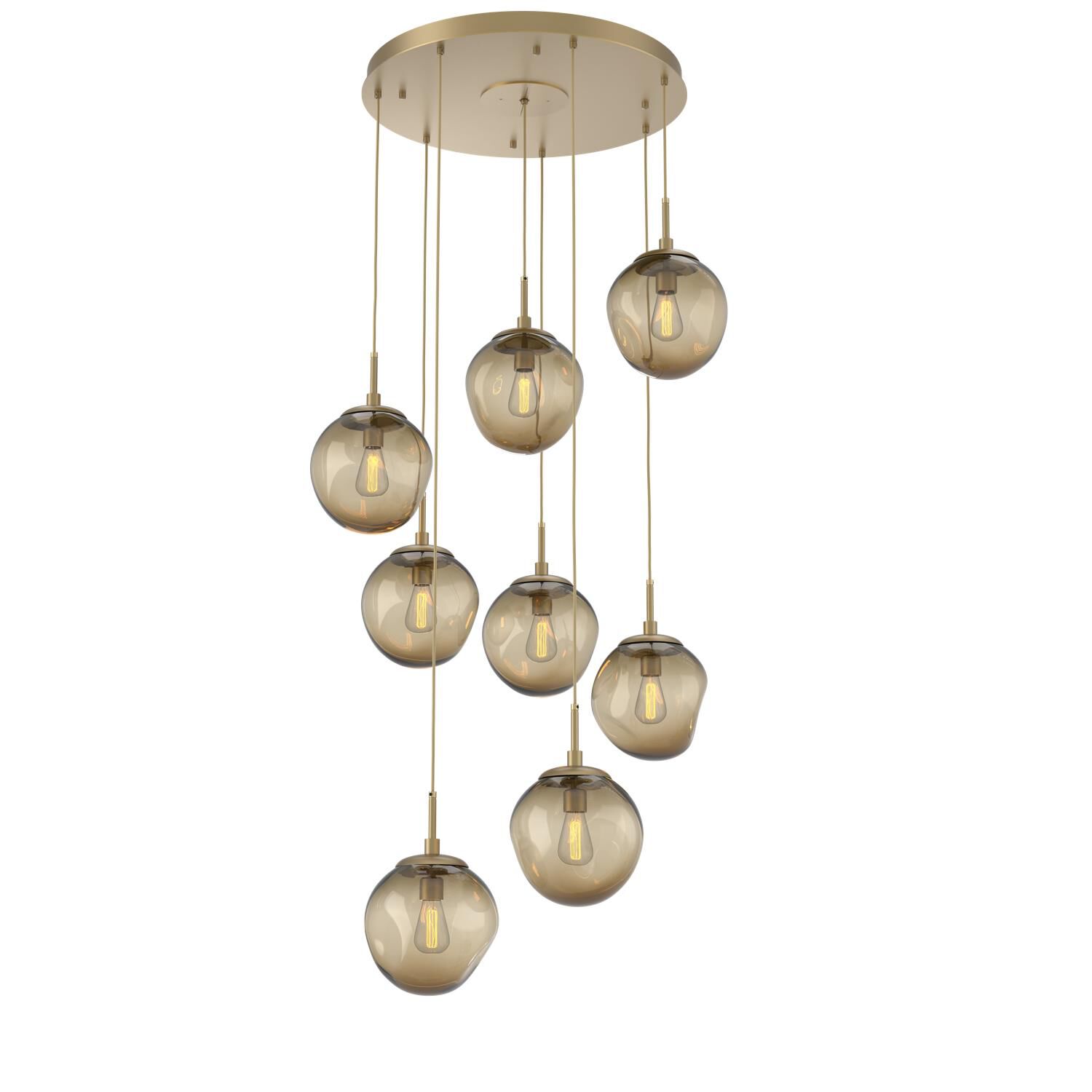 Levi Wilson Nebula 31 Inch 8 Light Multi Light Pendant by Hammerton Studio