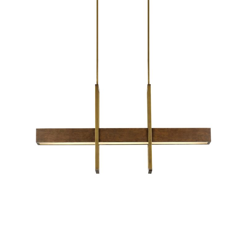 Tonbridge 50 Inch 3 Light LED Linear Suspension Light by Currey and Company