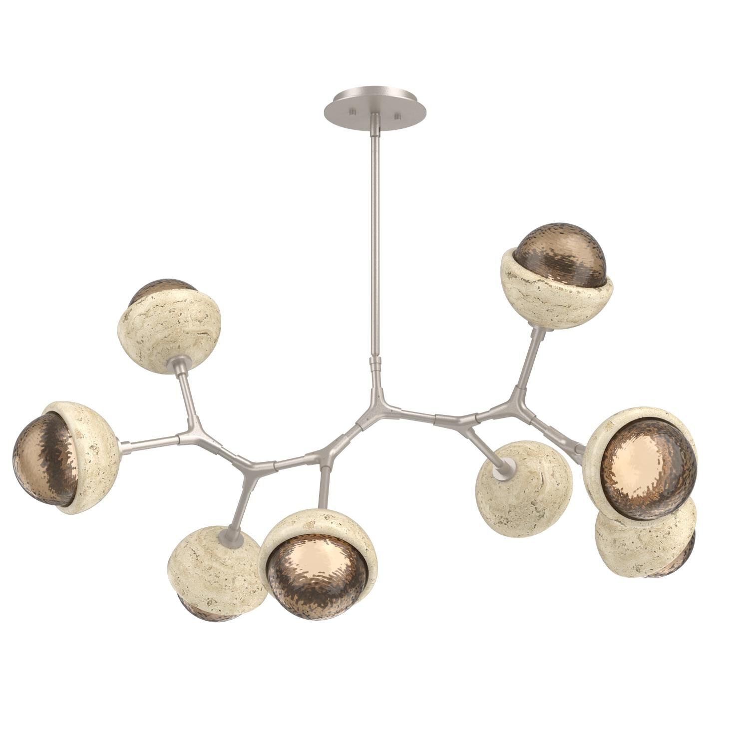 Levi Wilson Cabochon 38 Inch Linear Suspension Light by Hammerton Studio