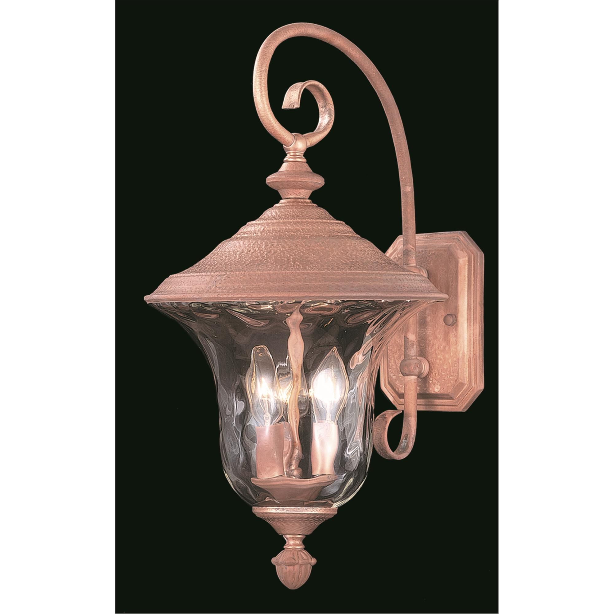 Shown with Rain glass and Clear Mottled Glass shade