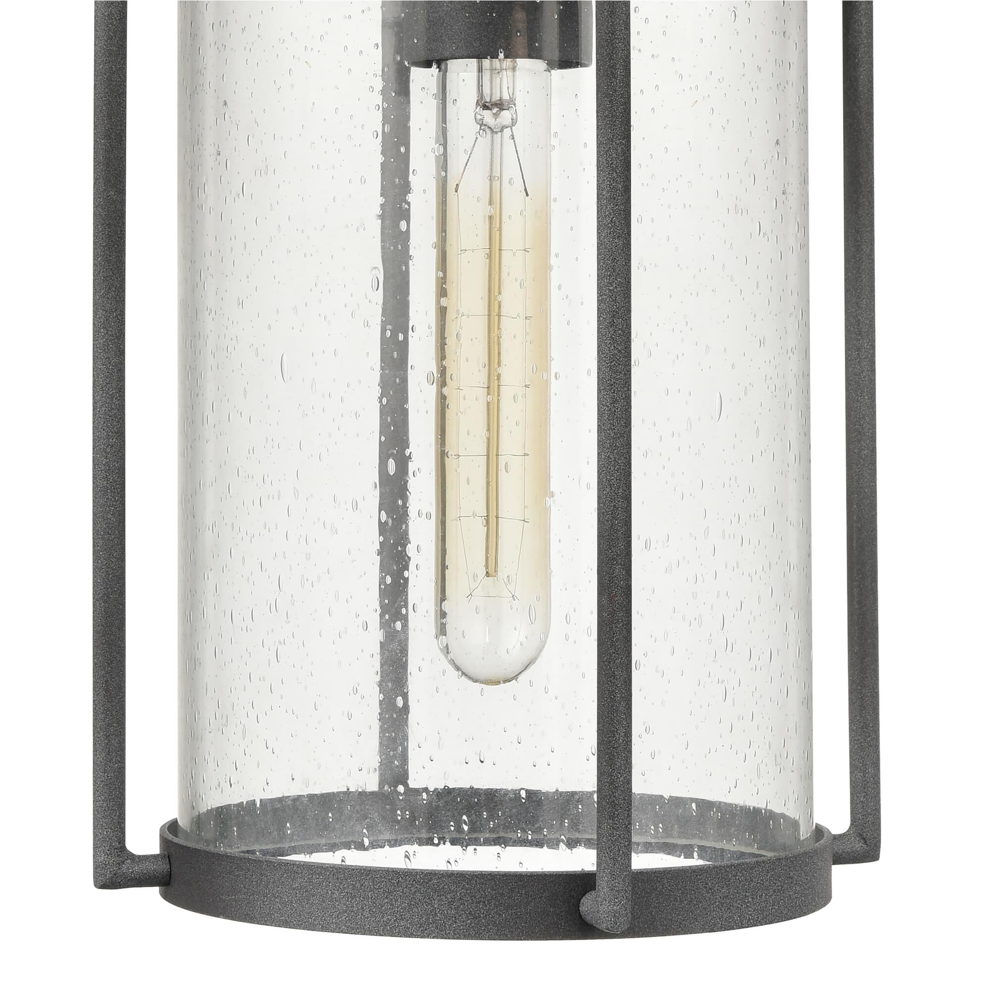 Shown in Gray finish and Clear Seeded glass