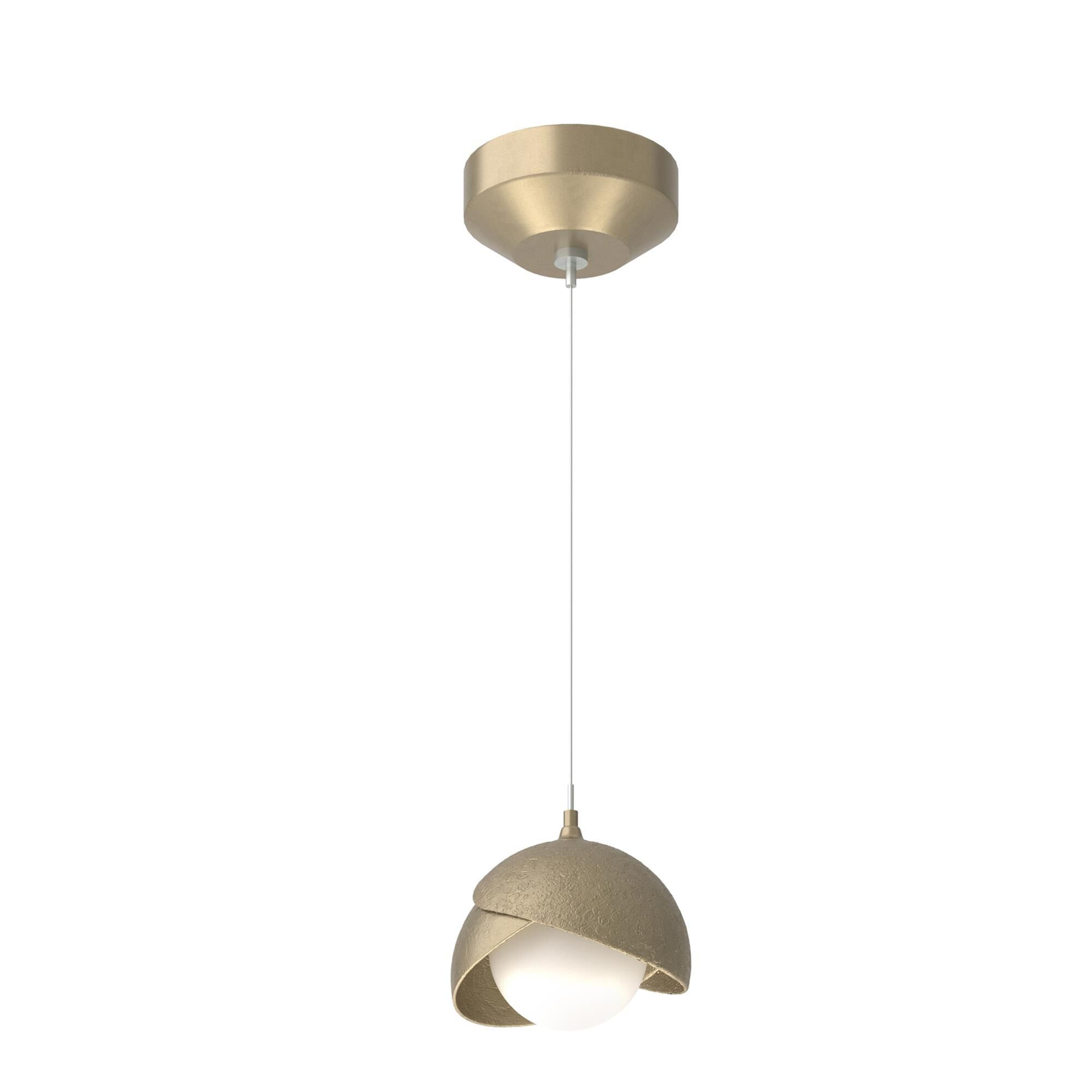 Shown in Soft Gold finish and Opal glass and Soft Gold  accent