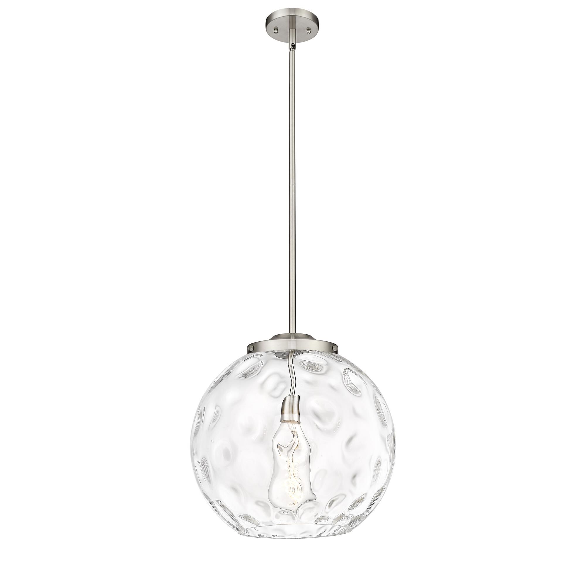 Shown in Brushed Satin Nickel finish and Clear Athens Water  16