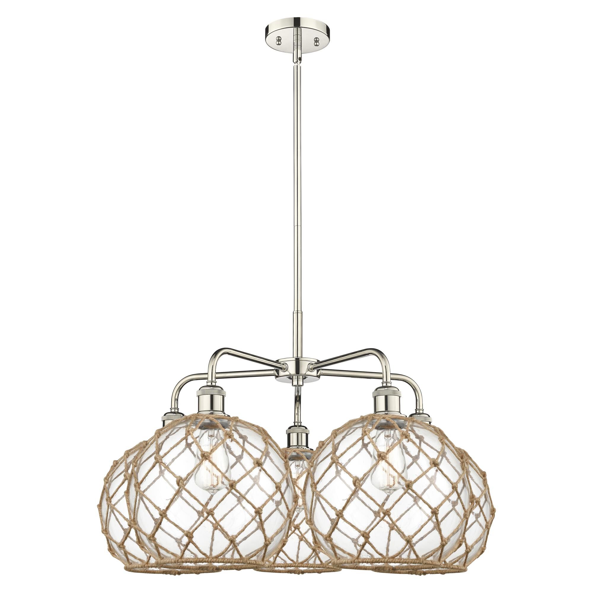Bruno Marashlian Farmhouse Rope 29 Inch Chandelier by Innovations Lighting