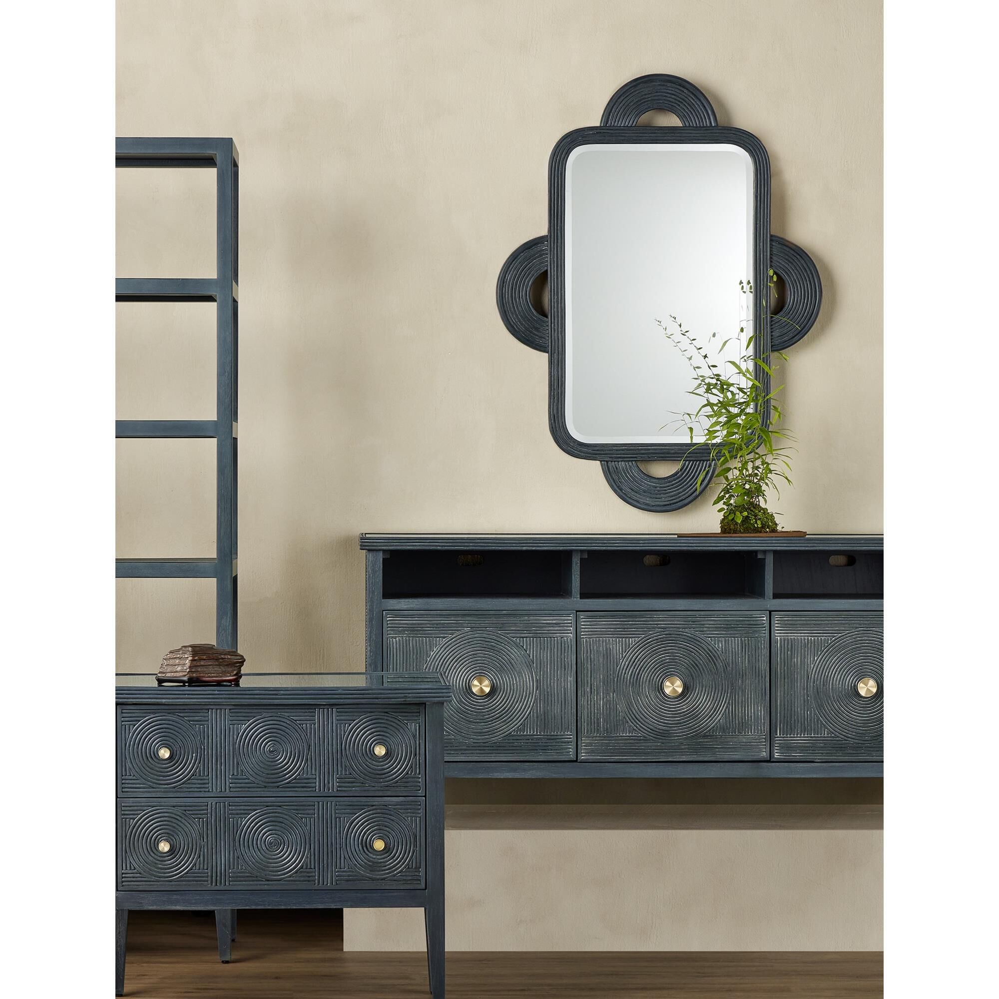 Shown in Vintage Navy, Mirror finish