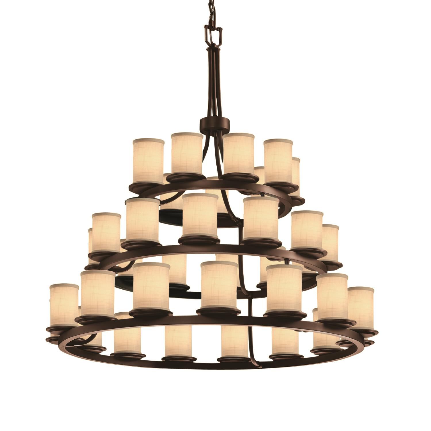 Textile Chandelier by Justice Design Group