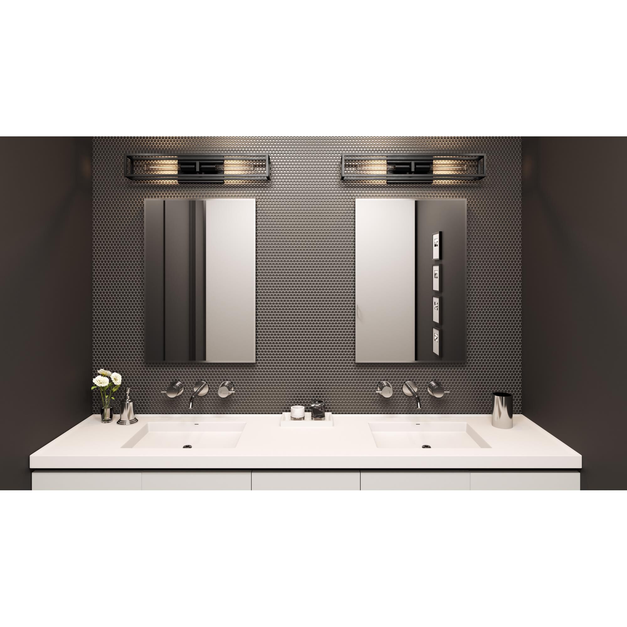 Leighton 24 Inch 2 Light Bath Vanity Light by Quoizel