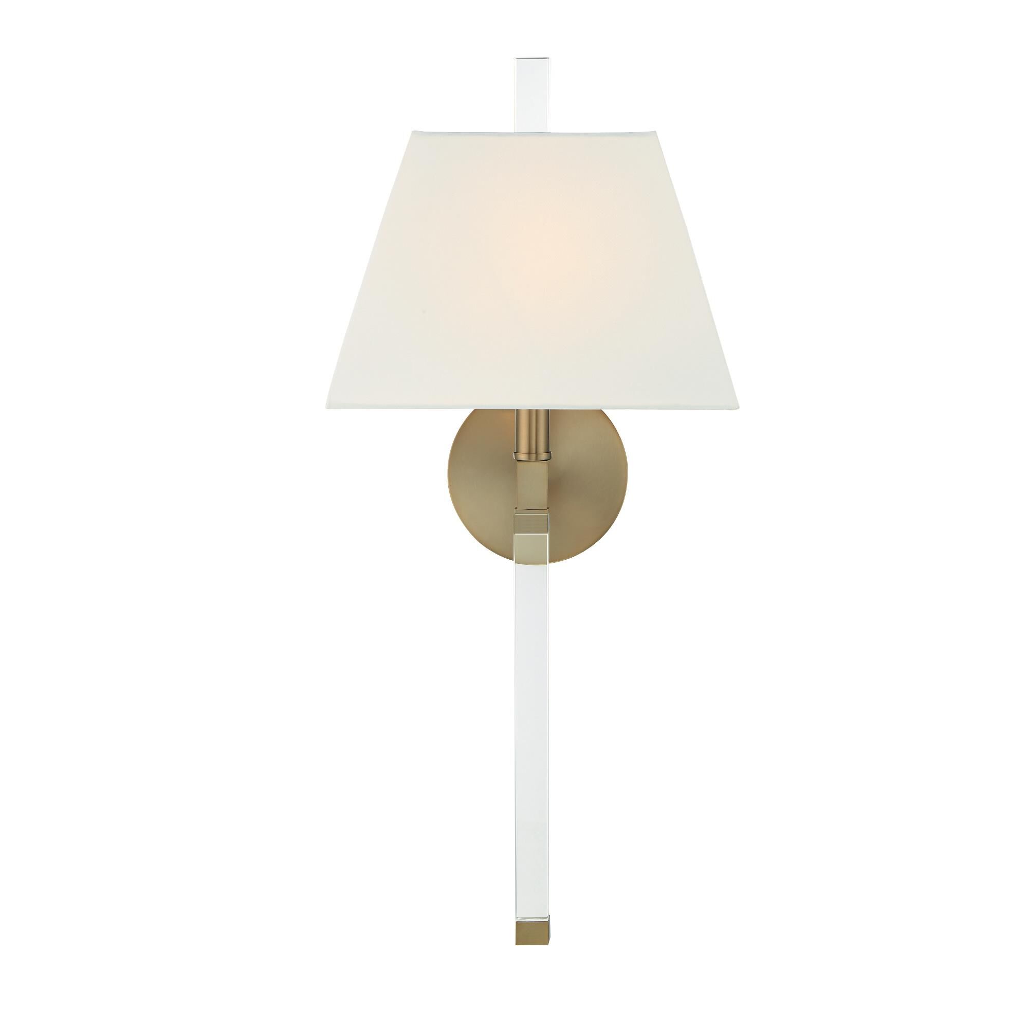 Shown in Aged Brass finish and White Silk glass and White Silk shade