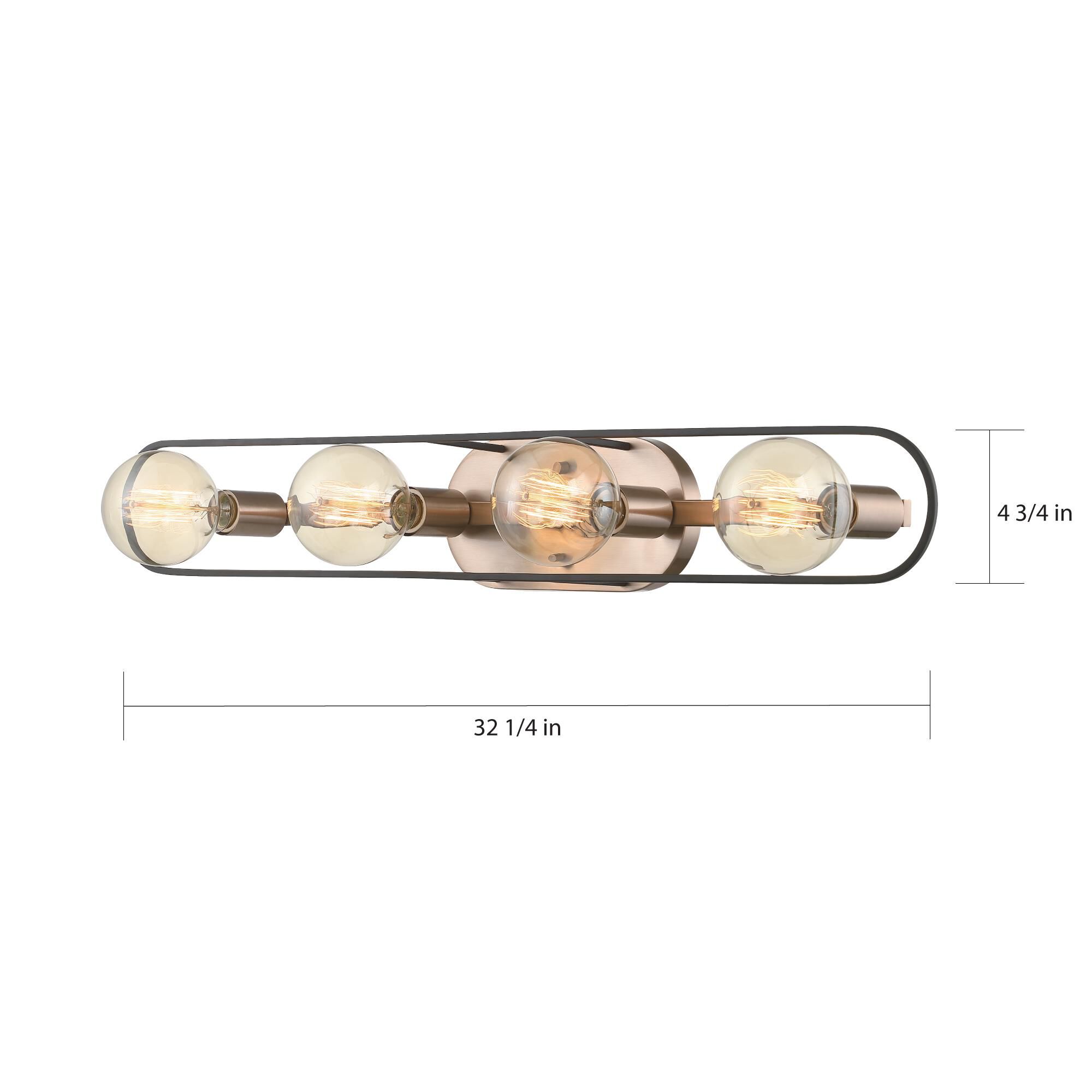Chassis 32 Inch 4 Light Bath Vanity Light by Nuvo Lighting