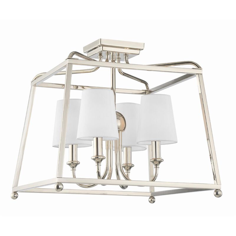 Libby Langdon Sylvan 16 Inch 4 Light Semi Flush Mount by Crystorama
