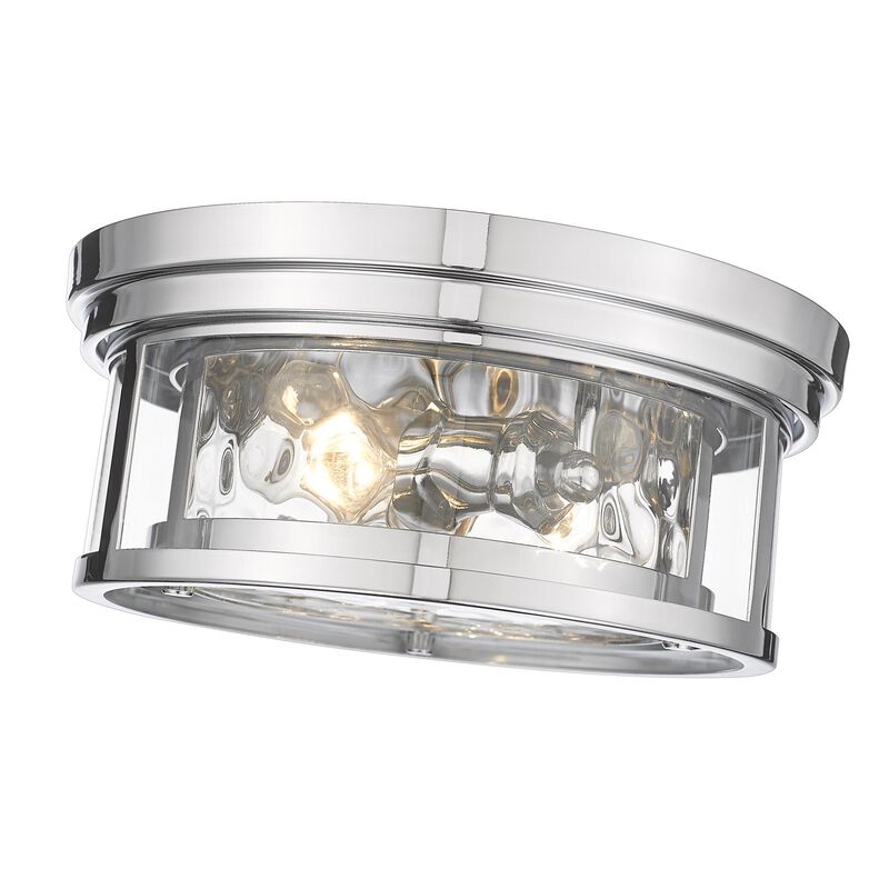 Clarion 12 Inch 2 Light Flush Mount by Z-Lite