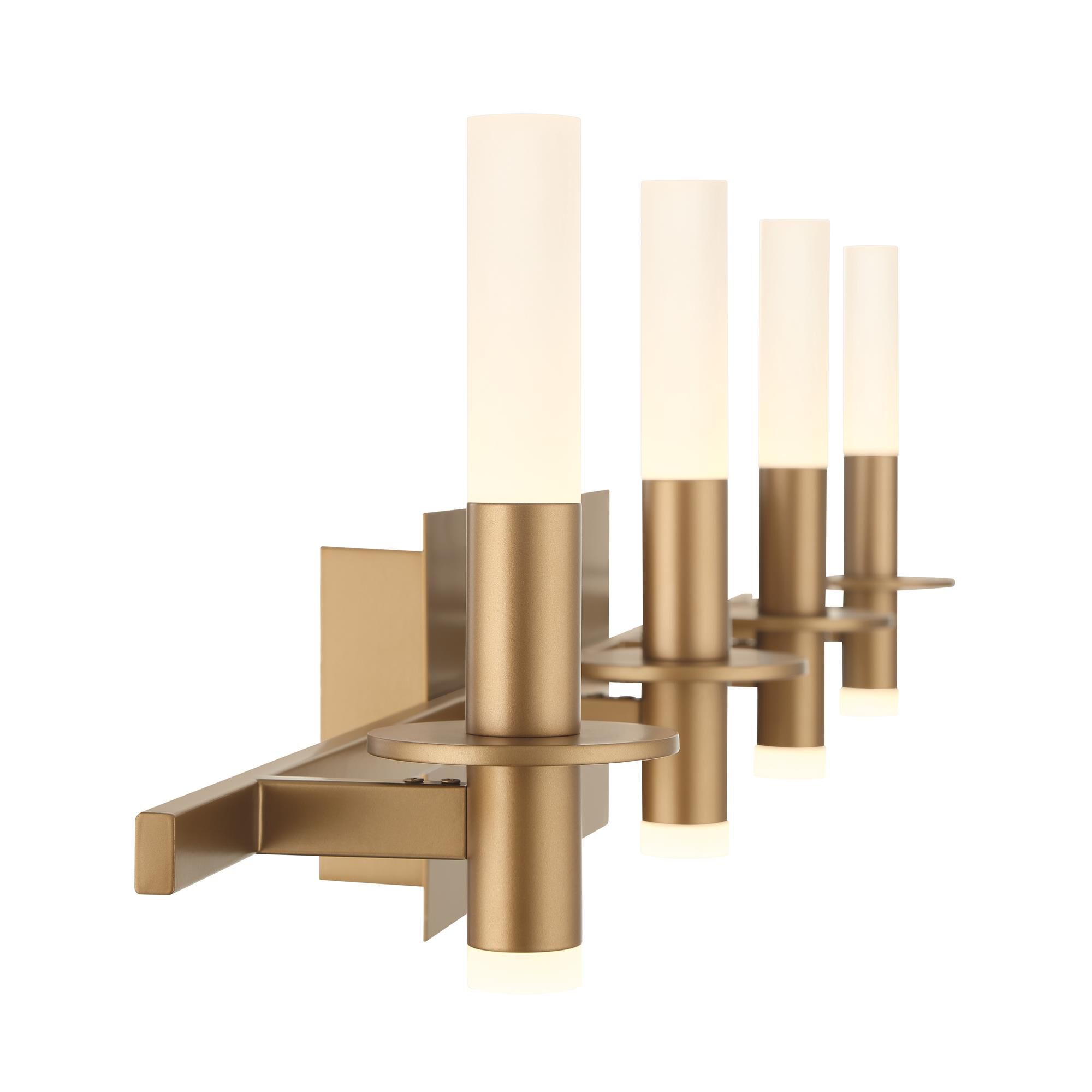Shown in Gold finish and Frosted White Acrylic glass