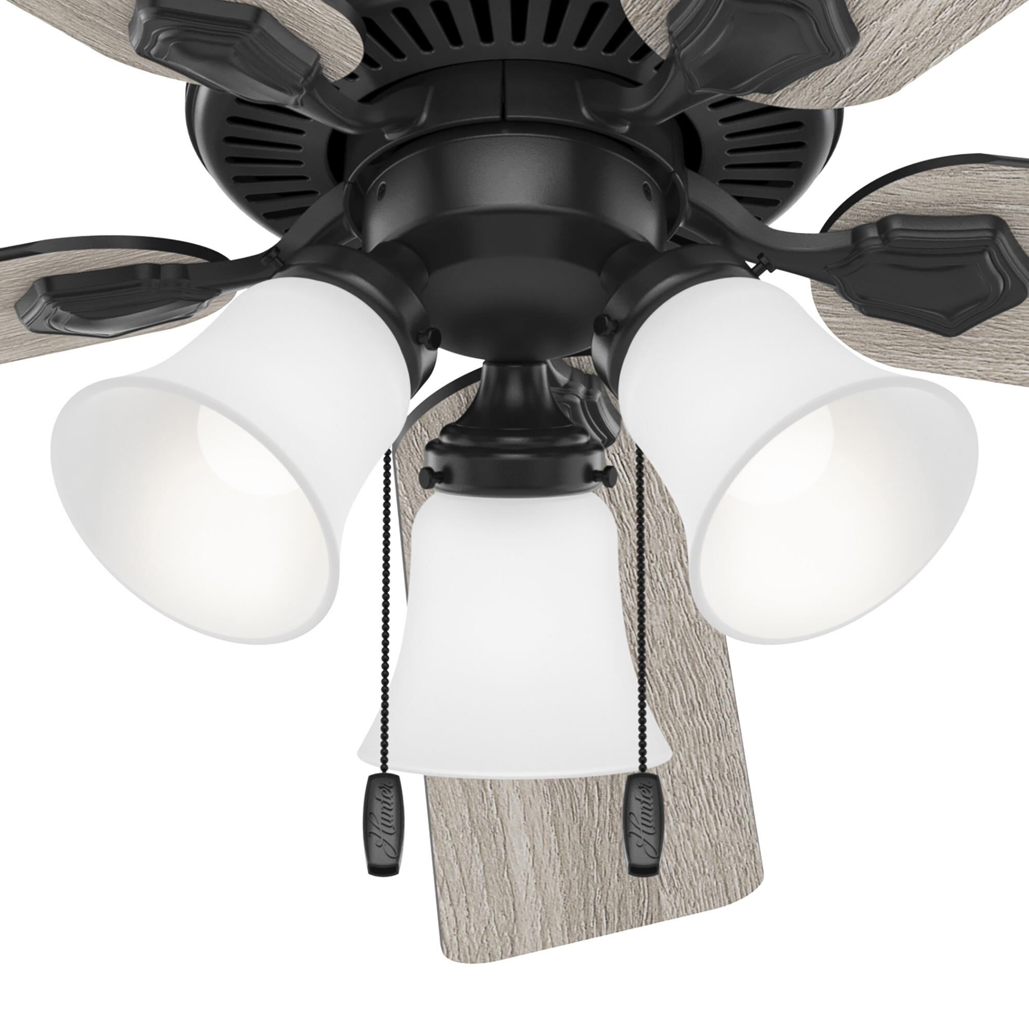 Swanson 52 Inch Ceiling Fan with Light Kit by Hunter Fan
