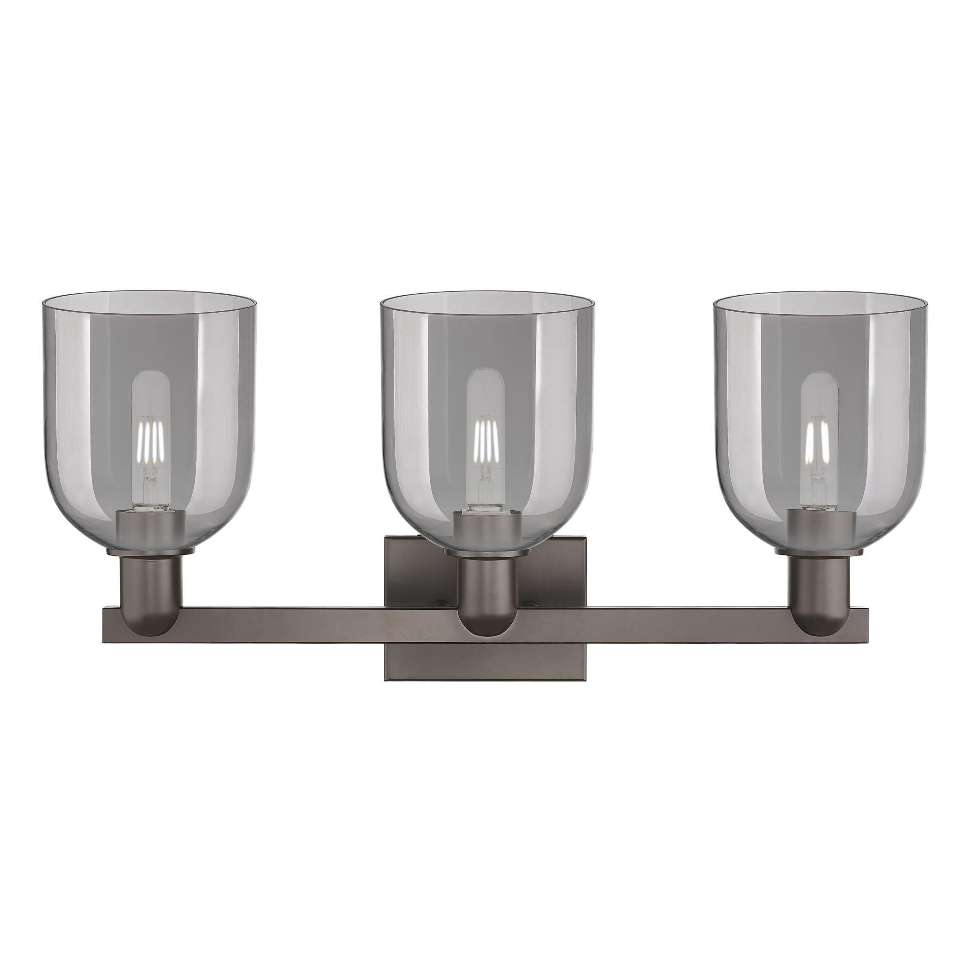 Shown in Oil Rubbed Bronze finish and Light Smoke glass