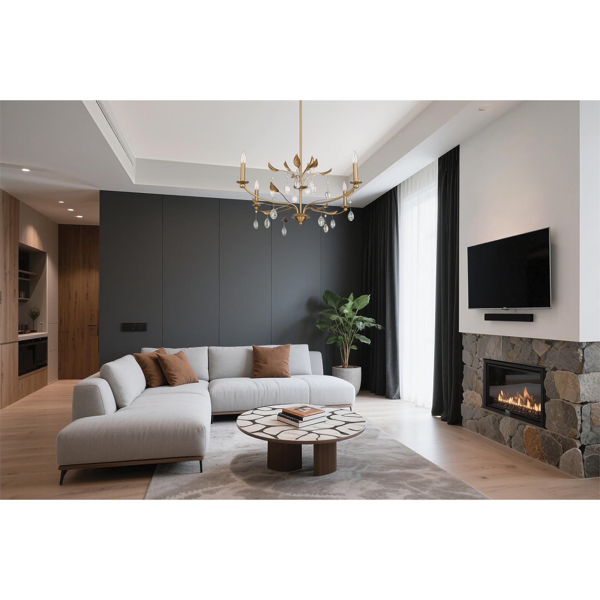 Presley 36 Inch Chandelier by Eglo Lighting