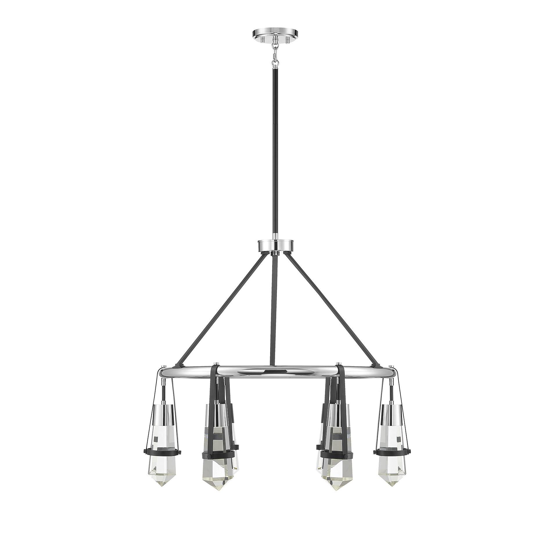 Denali 28 Inch 6 Light LED Chandelier by Savoy House