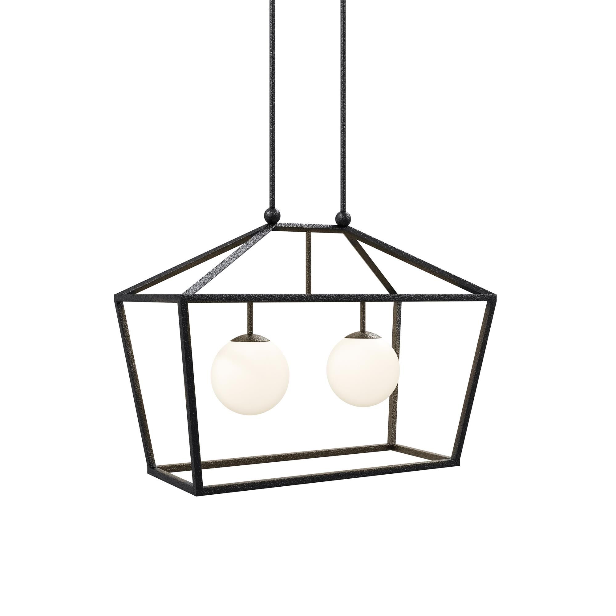 Shown in Black and Frosted White finish