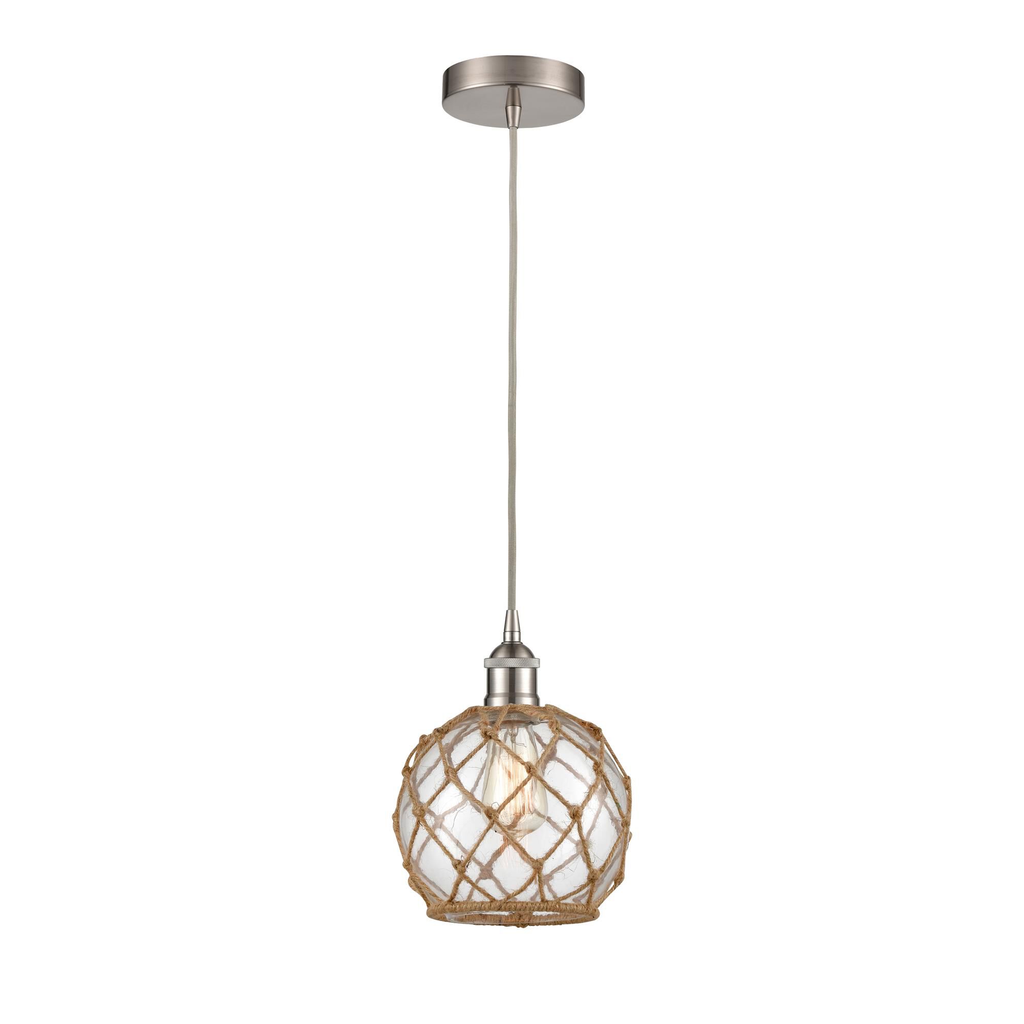Bruno Marashlian Farmhouse Rope 8 Inch Mini Pendant by Innovations Lighting