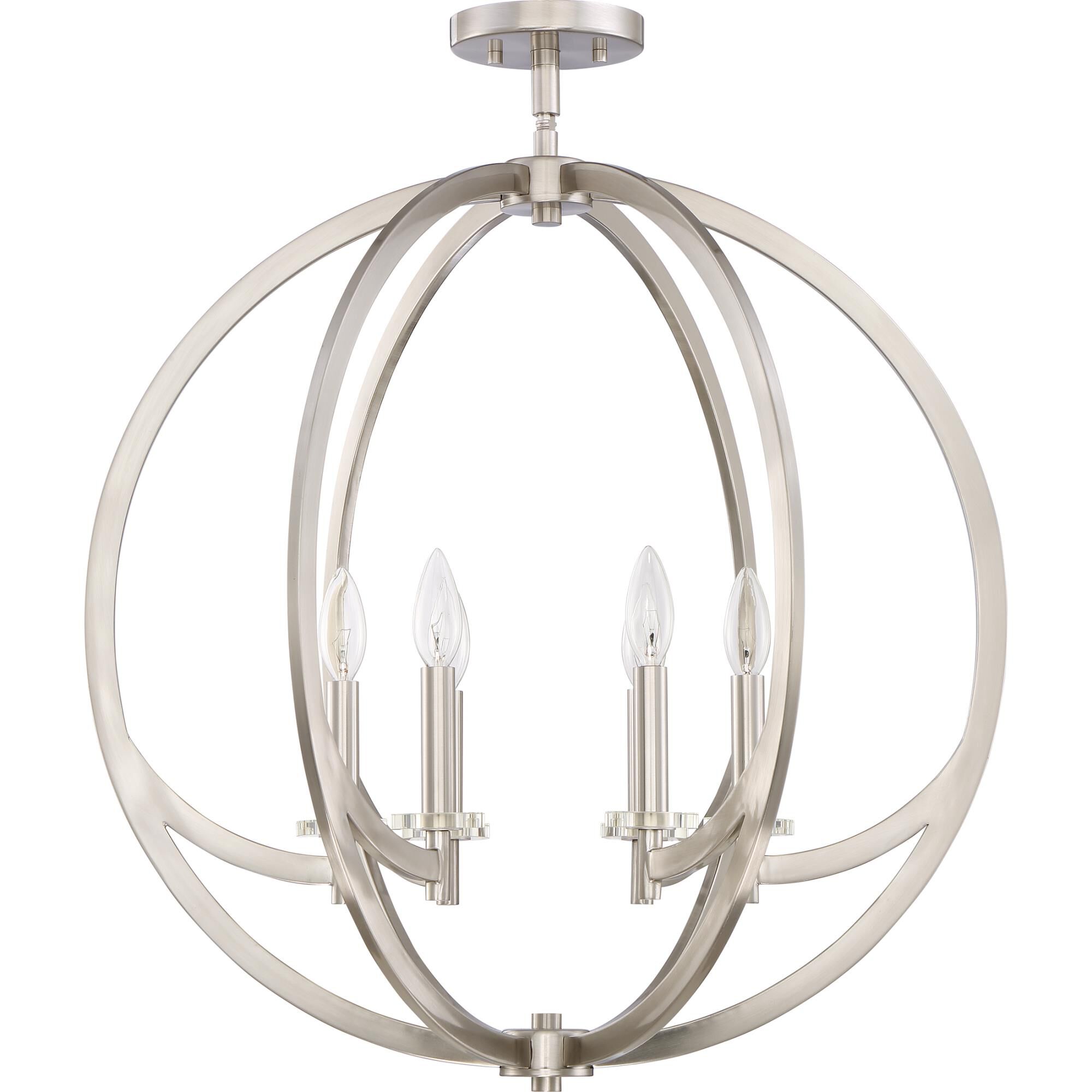Orion 24 Inch 6 Light Semi Flush Mount by Quoizel