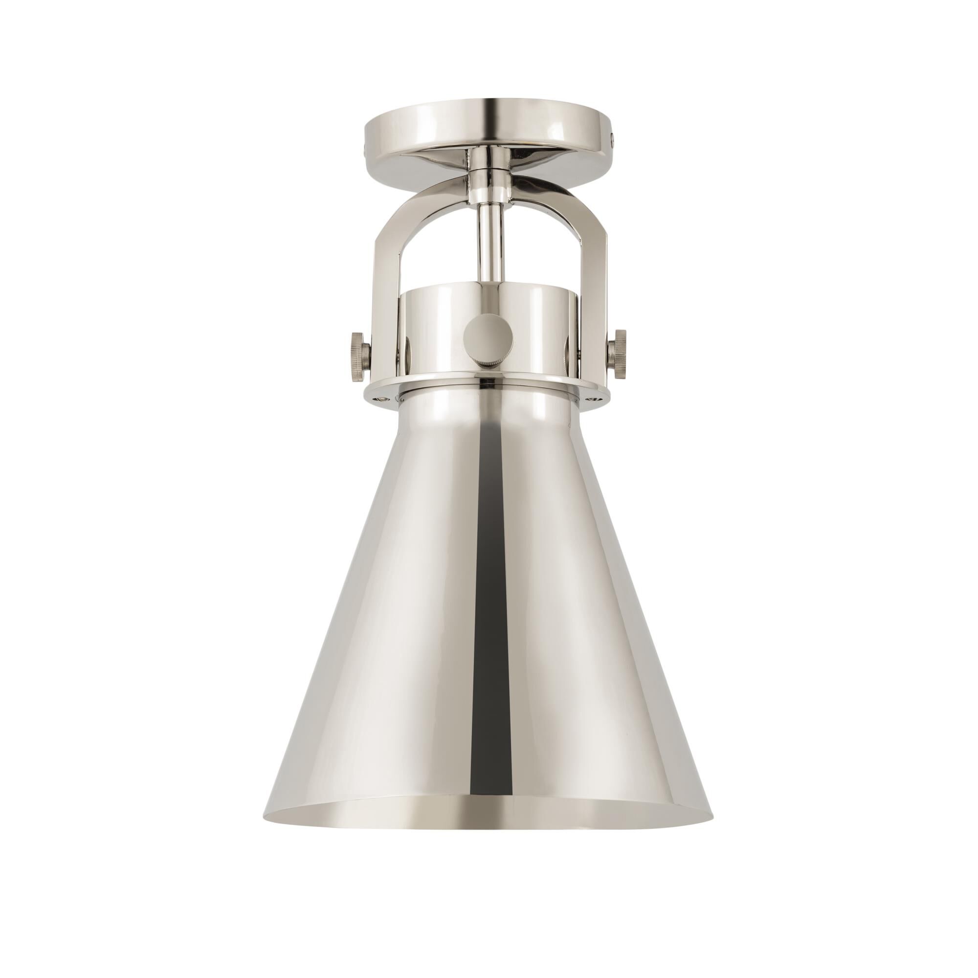 Shown in Polished Nickel finish and Polished Nickel shade