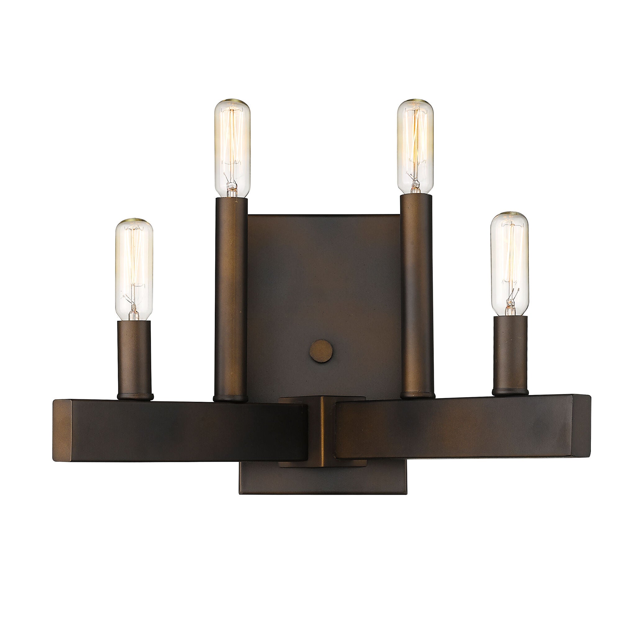 Shown in Oil-Rubbed Bronze finish and -- glass and -- shade