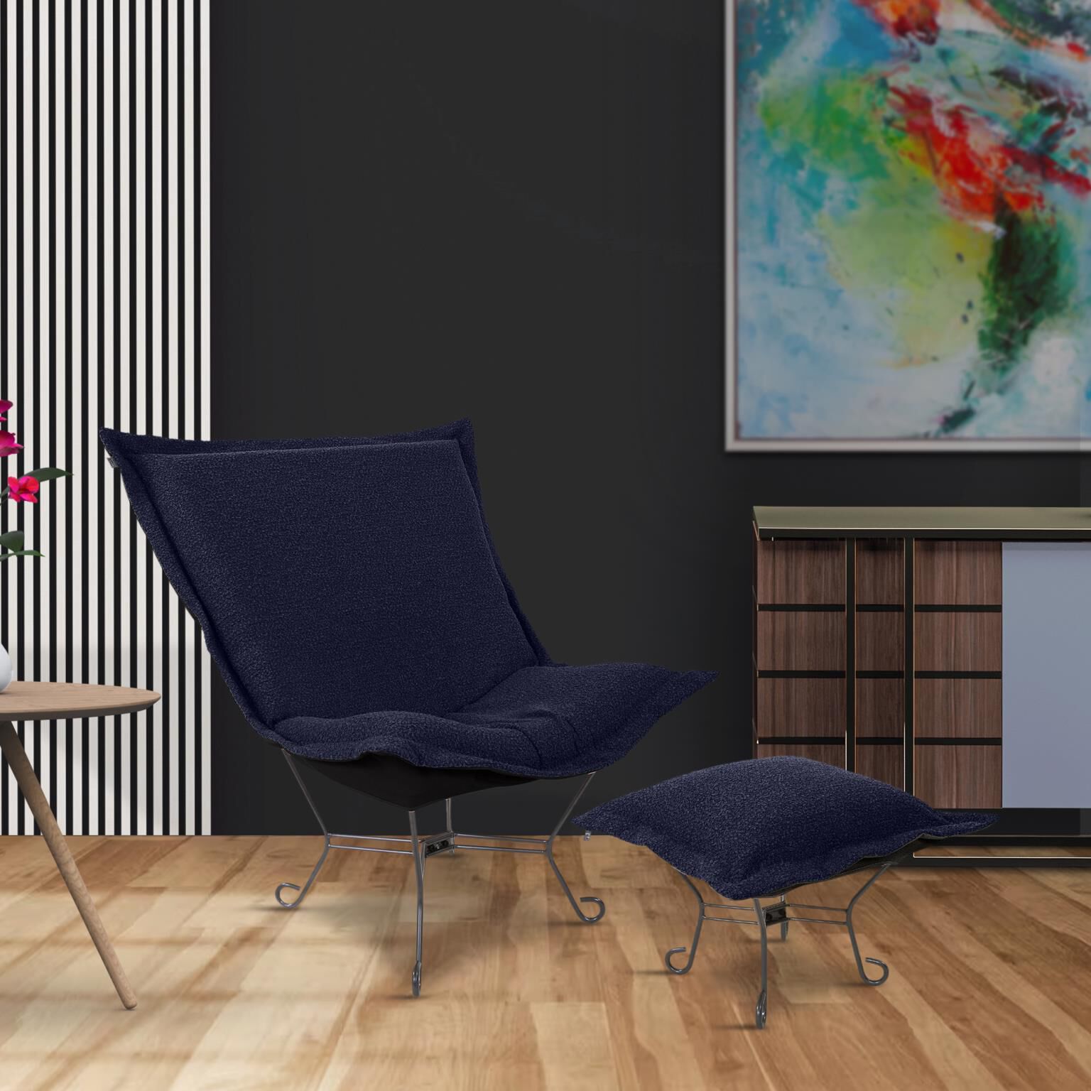 The Barbet Puff Ottoman Cover by Howard Elliott Collection