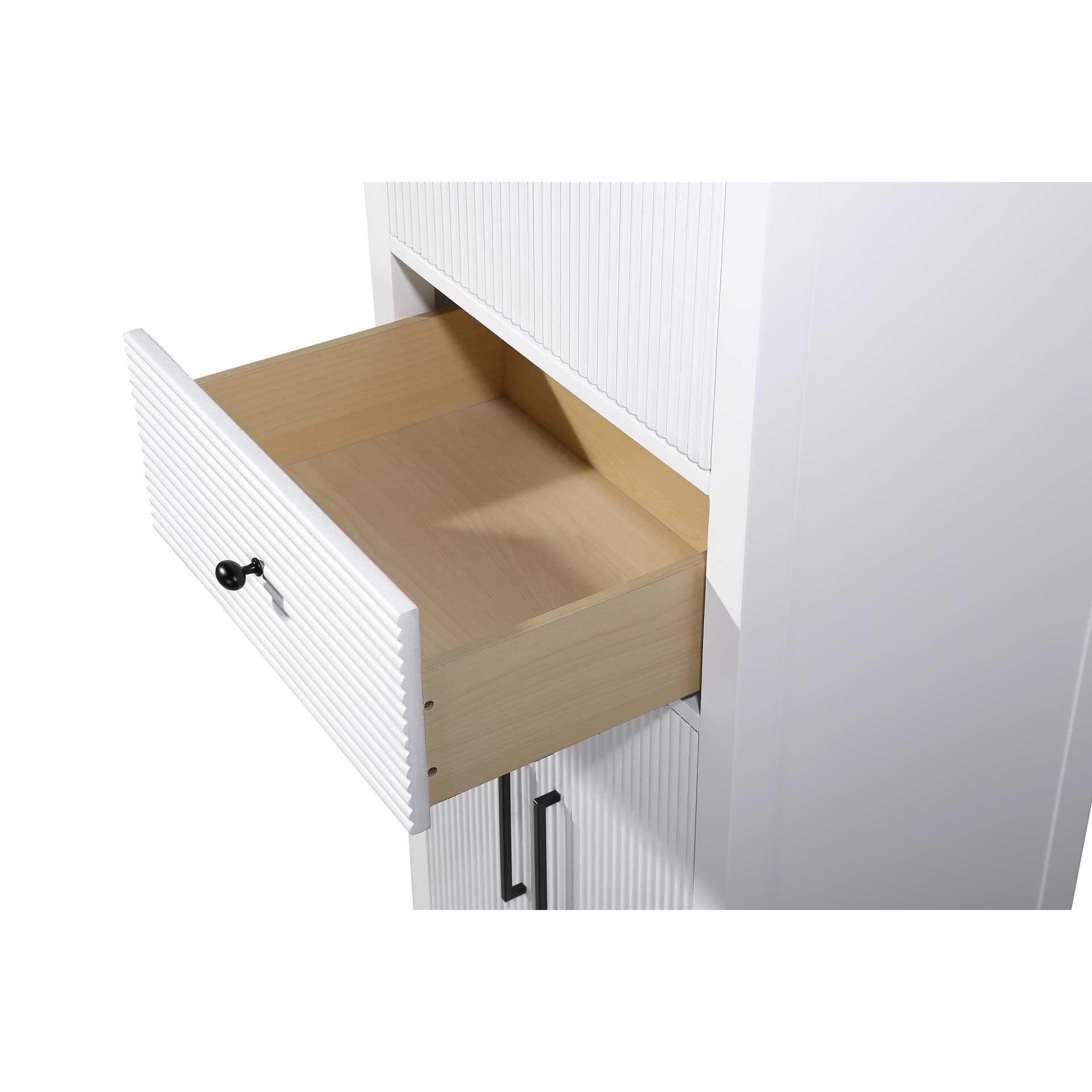 Shown in White finish