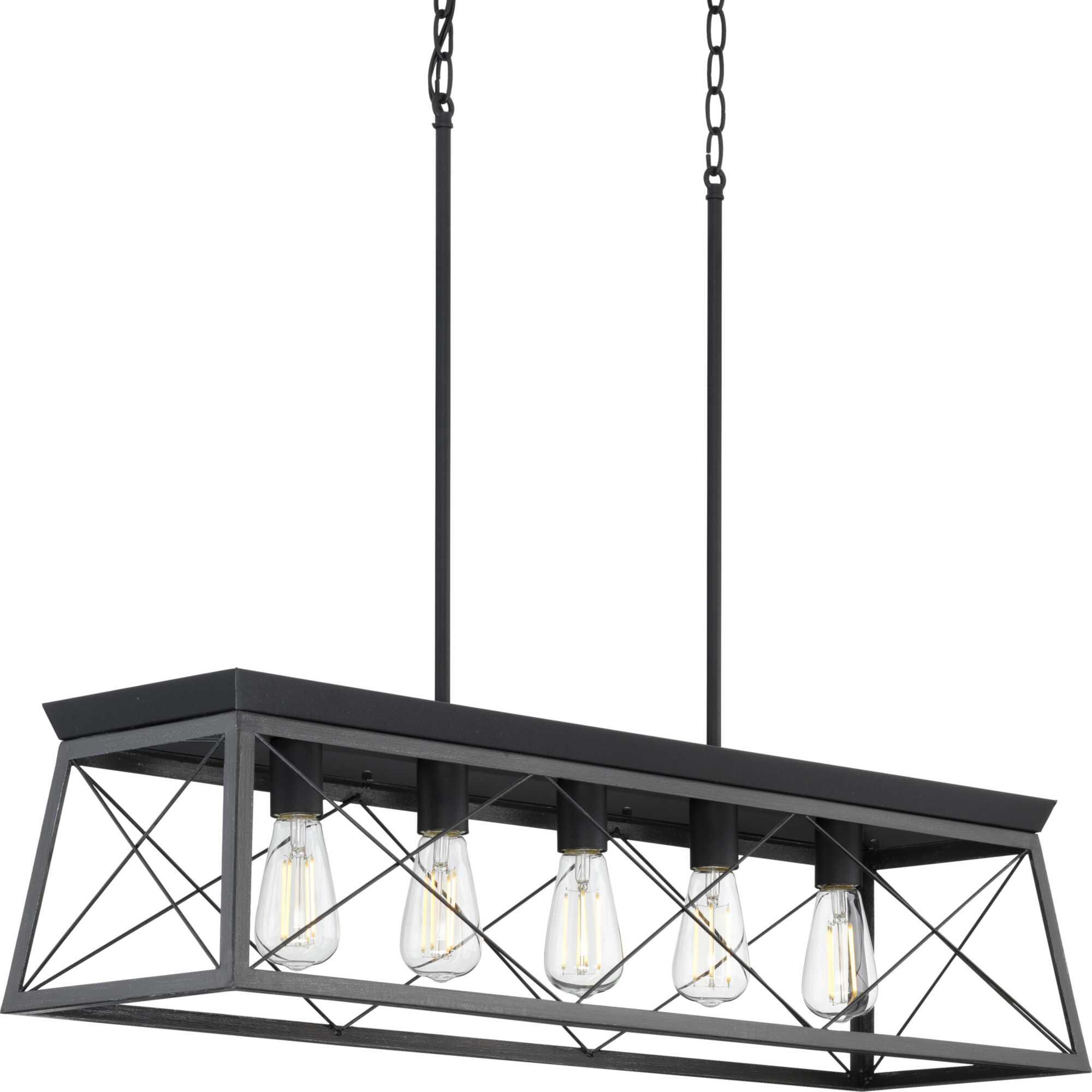 Briarwood 38 Inch 5 Light Linear Suspension Light by Progress Lighting