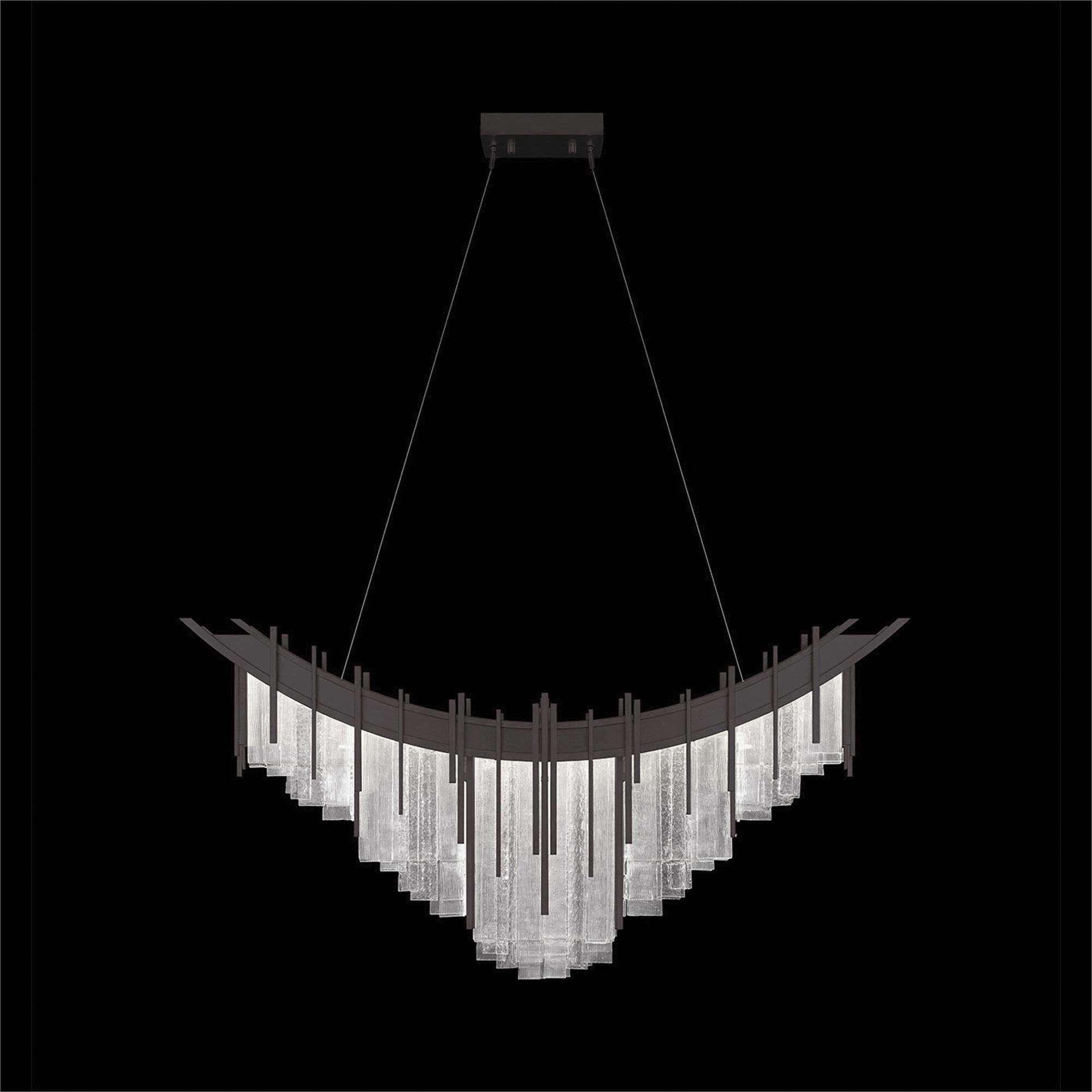 Arpeggio 45 Inch Linear Suspension Light by Fine Art Handcrafted Lighting