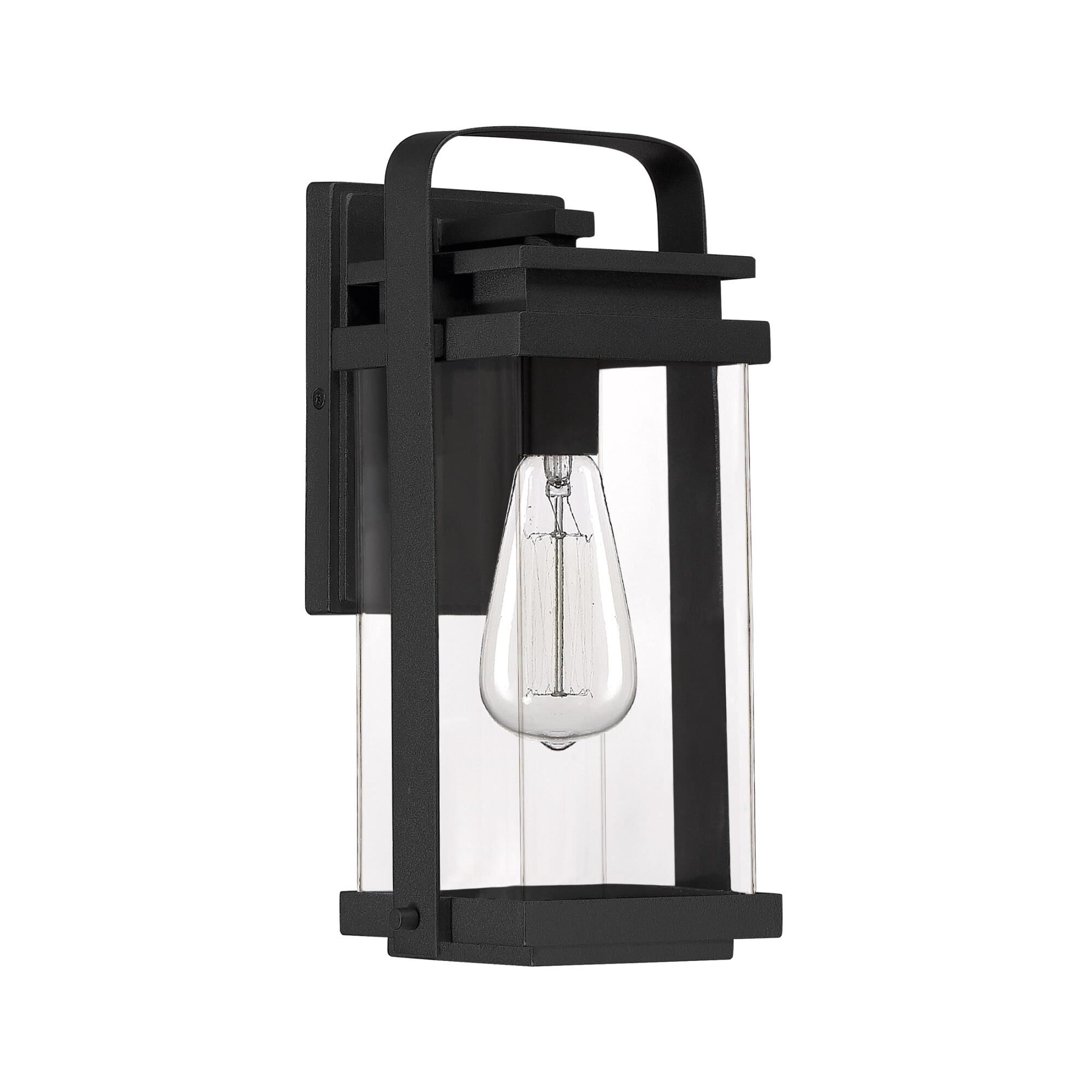 Shown in Earth Black finish and Clear glass