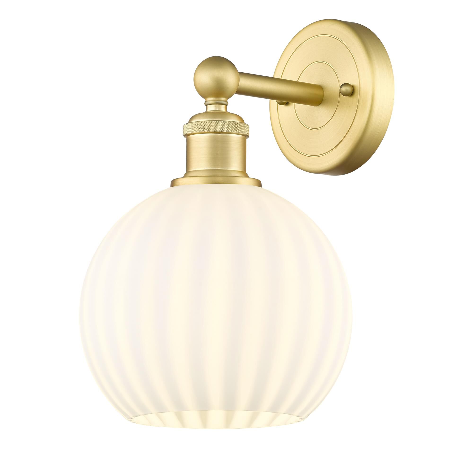 Bruno Marashlian White Venetian 8 Inch Wall Sconce by Innovations Lighting