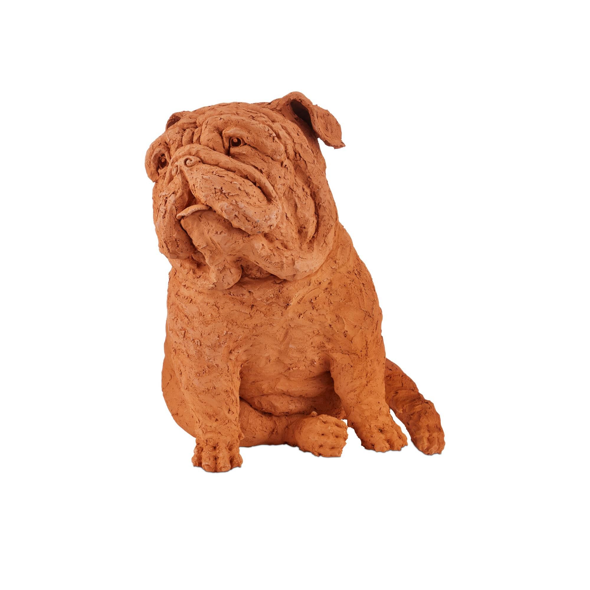 Leonard Churchill the Bulldog Sculpture by Currey and Company