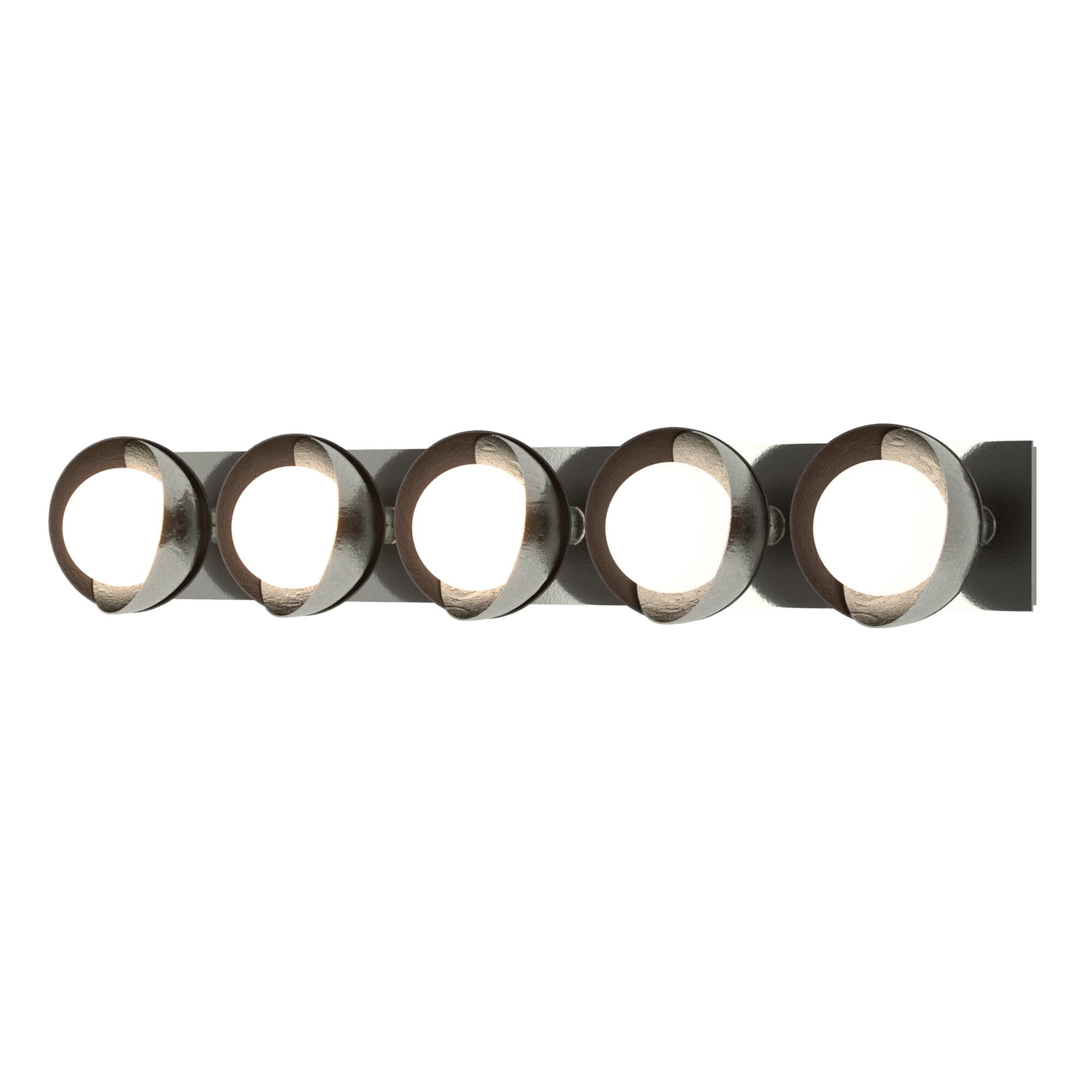 Shown in Sterling finish and Opal glass and Oil Rubbed Bronze (14) accent