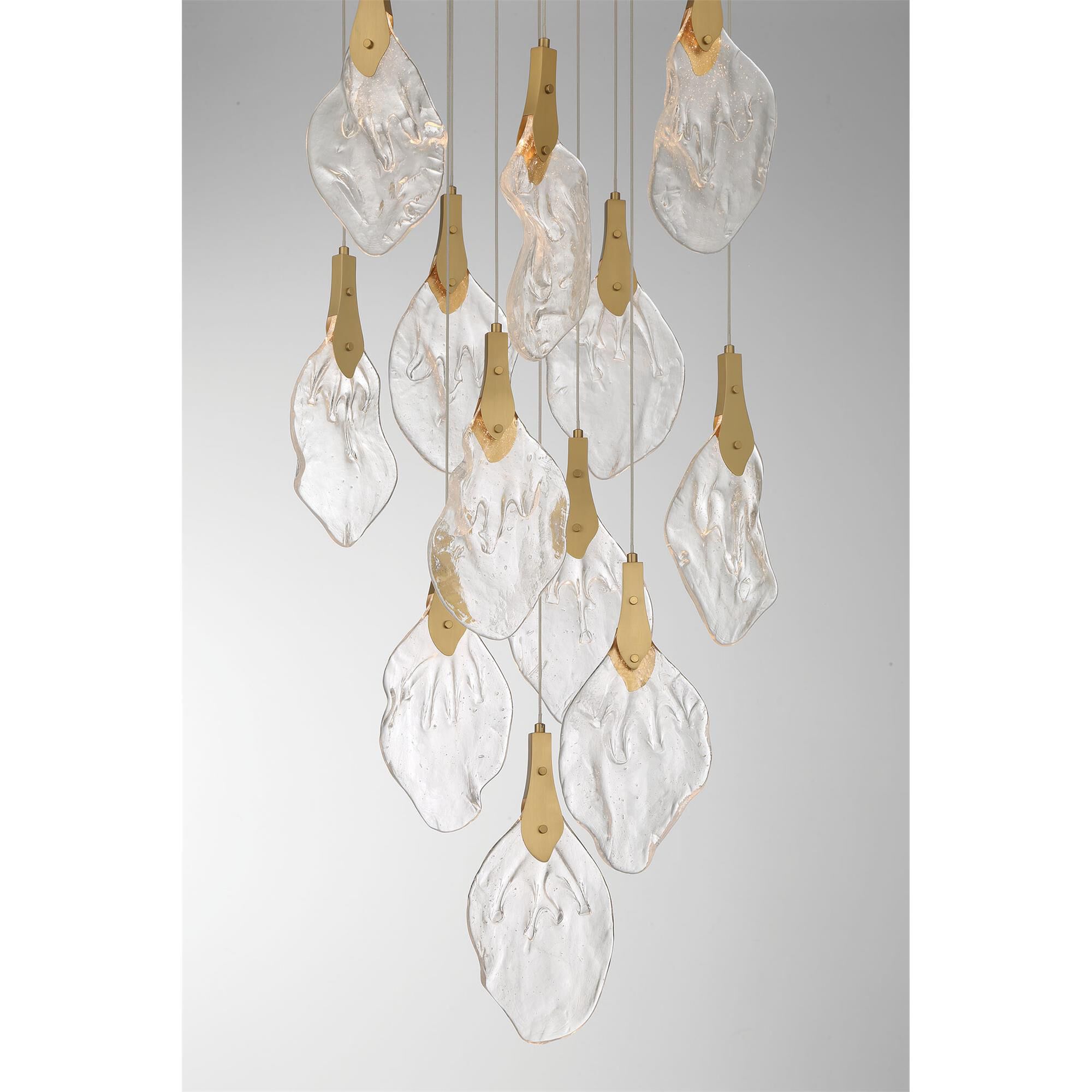 Shown in Gold finish and Clear Organic glass