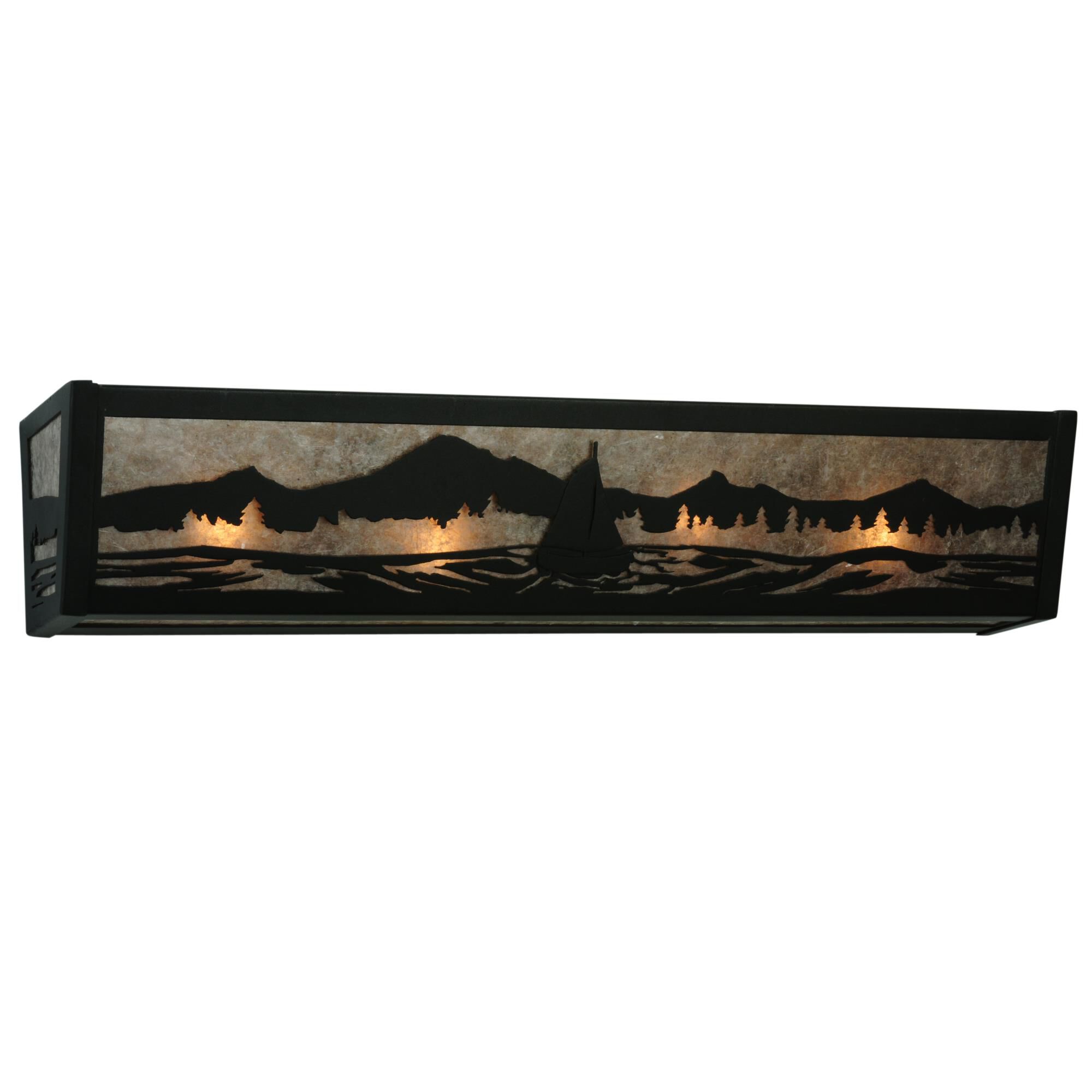 Sailboat Mountain View 30 Inch 4 Light Bath Vanity Light by Meyda Lighting