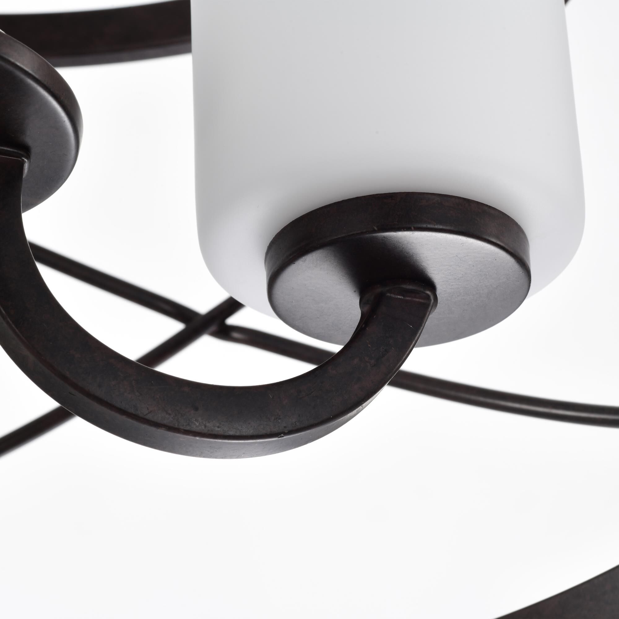 Shown in Old Bronze finish and Etched Opal glass