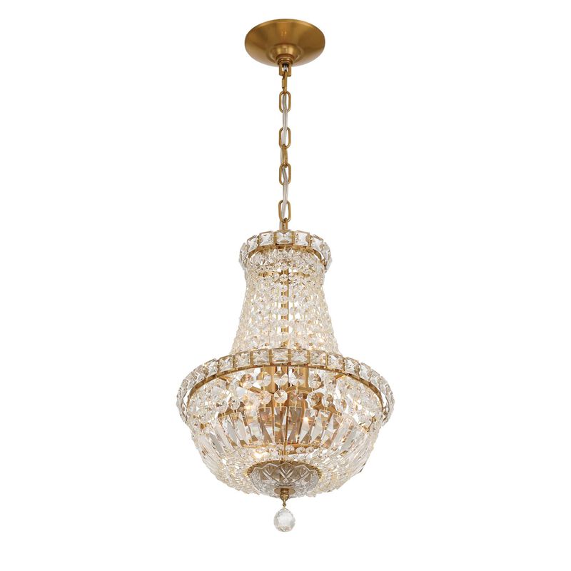 Roslyn 12 Inch Mini Chandelier by Crystorama