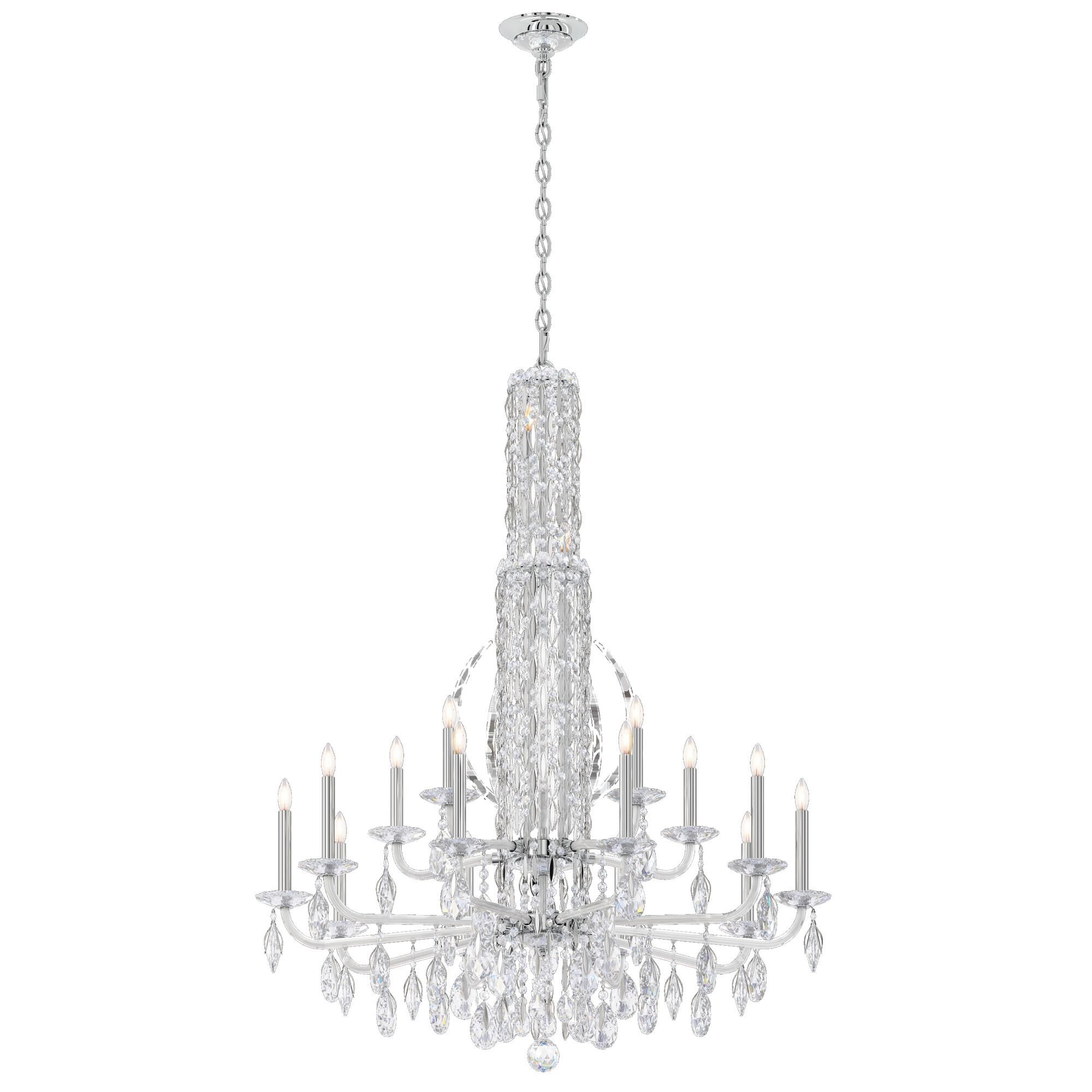 Sarella 40 Inch 17 Light Chandelier by Schonbek