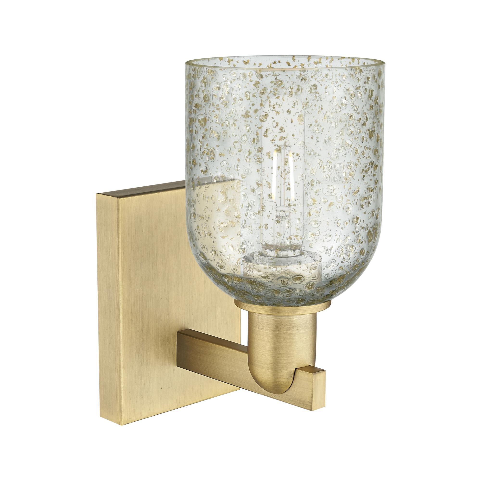 Shown in Brushed Brass finish and Mica glass