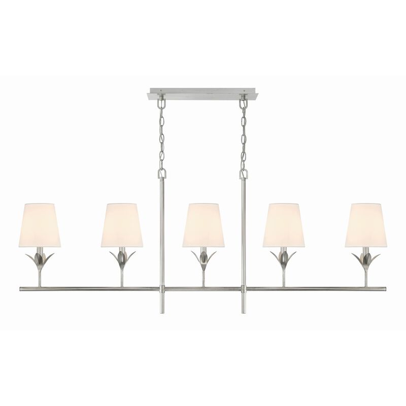 Cypress 14 Inch 5 Light Linear Suspension Light by Crystorama