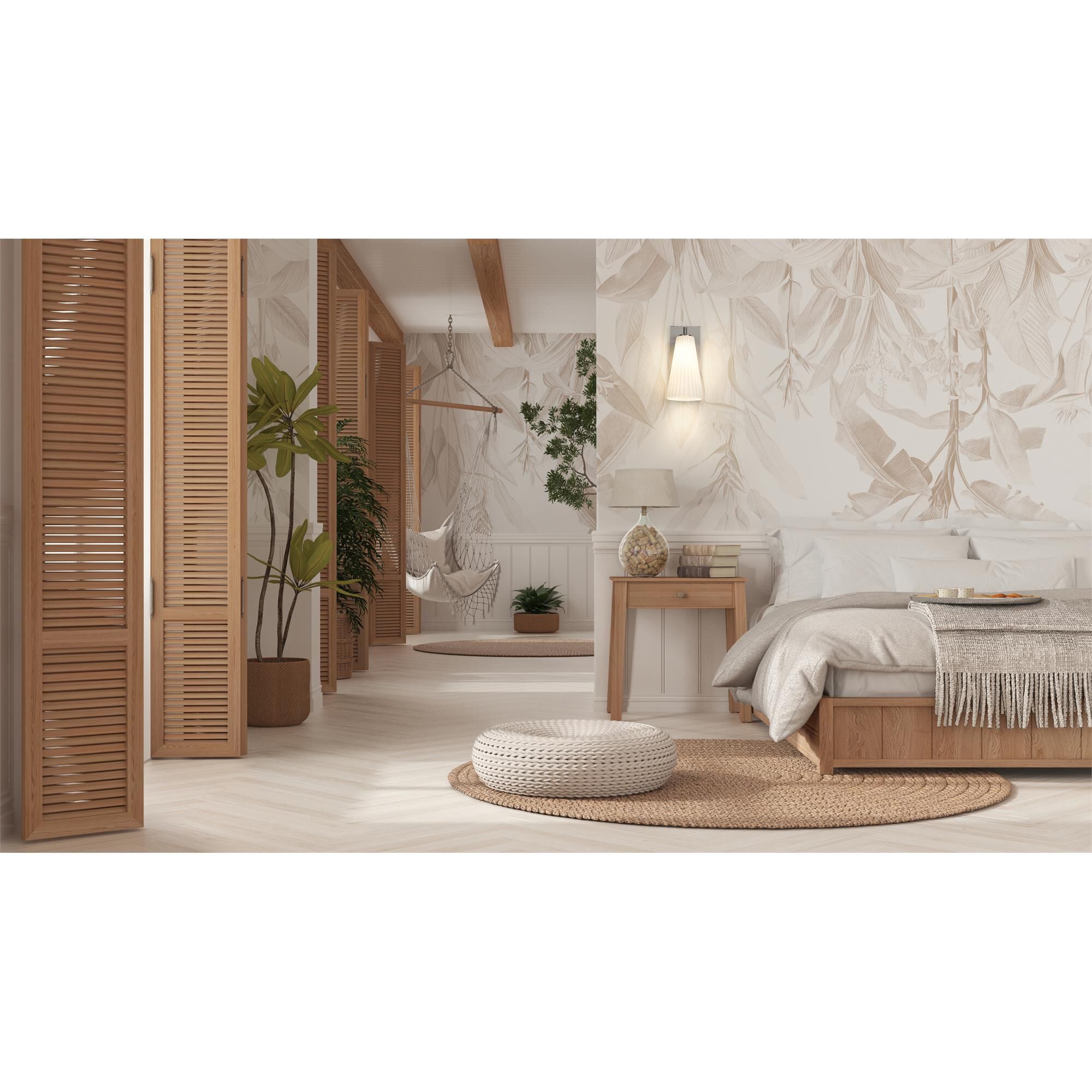 Shown in Brushed Nickel finish and White glass and White shade